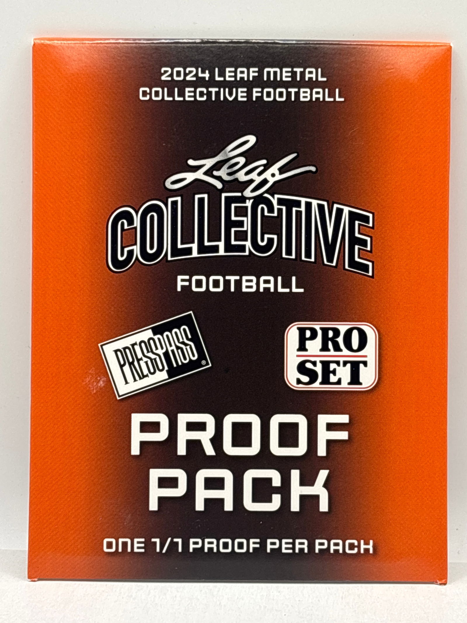 GUARANTEED 1/1 2024 LEAF COLLECTIVE FOOTBALL 1/1 PROOF PACK: THE HOBBY BOX