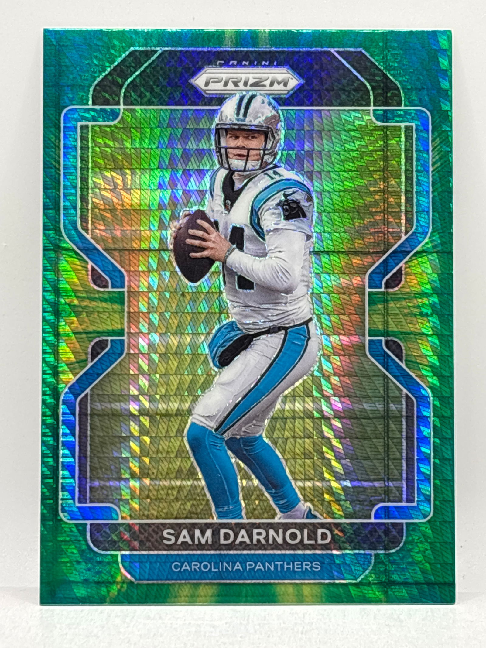 /175 2021 PANINI PRIZM SAM DARNOLD GREEN HYPER PRIZM: THE HOBBY BOX