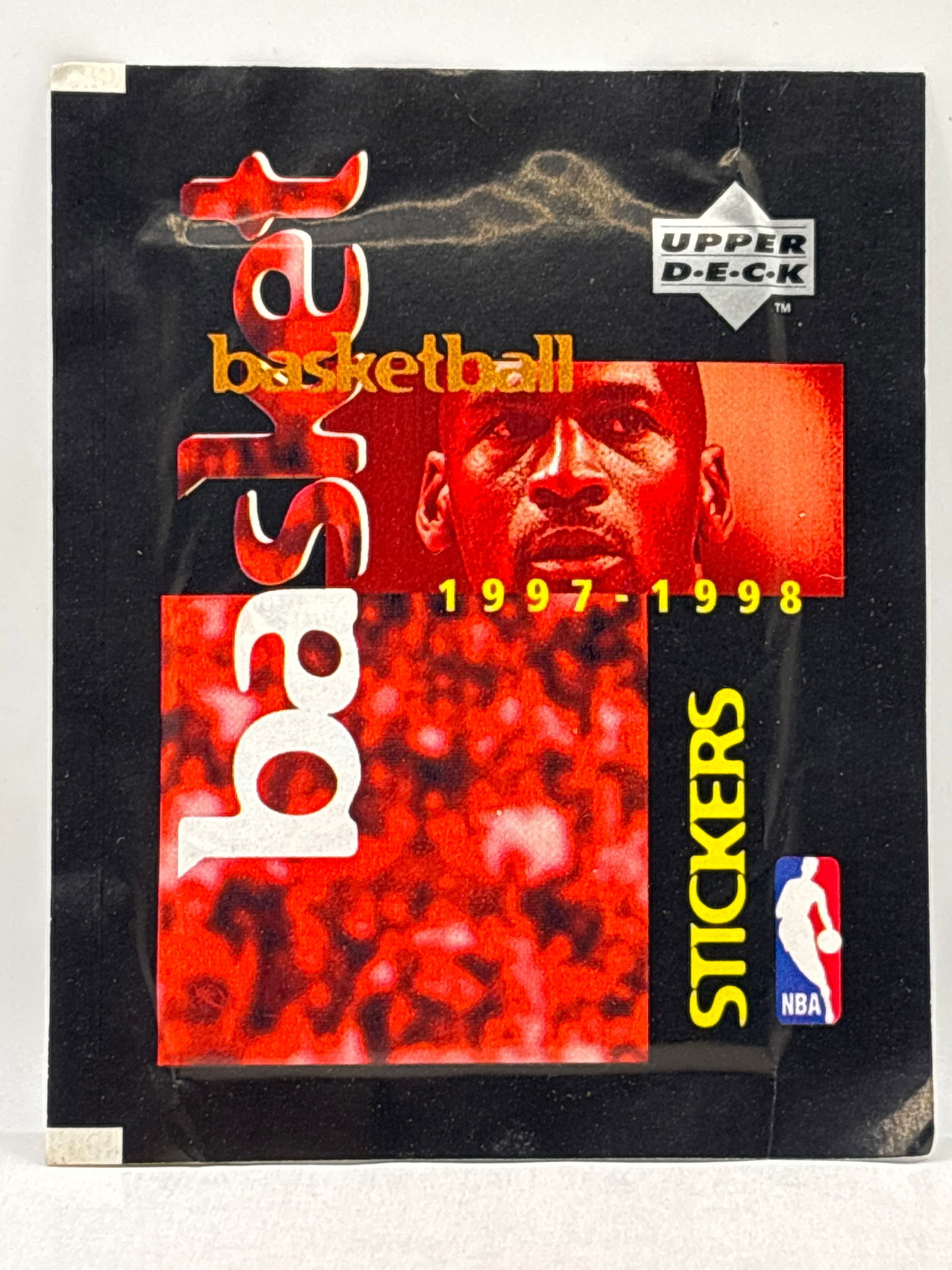 1997-98 UPPER DECK NBA BASKETBALL STICKERS PACK: THE HOBBY BOX