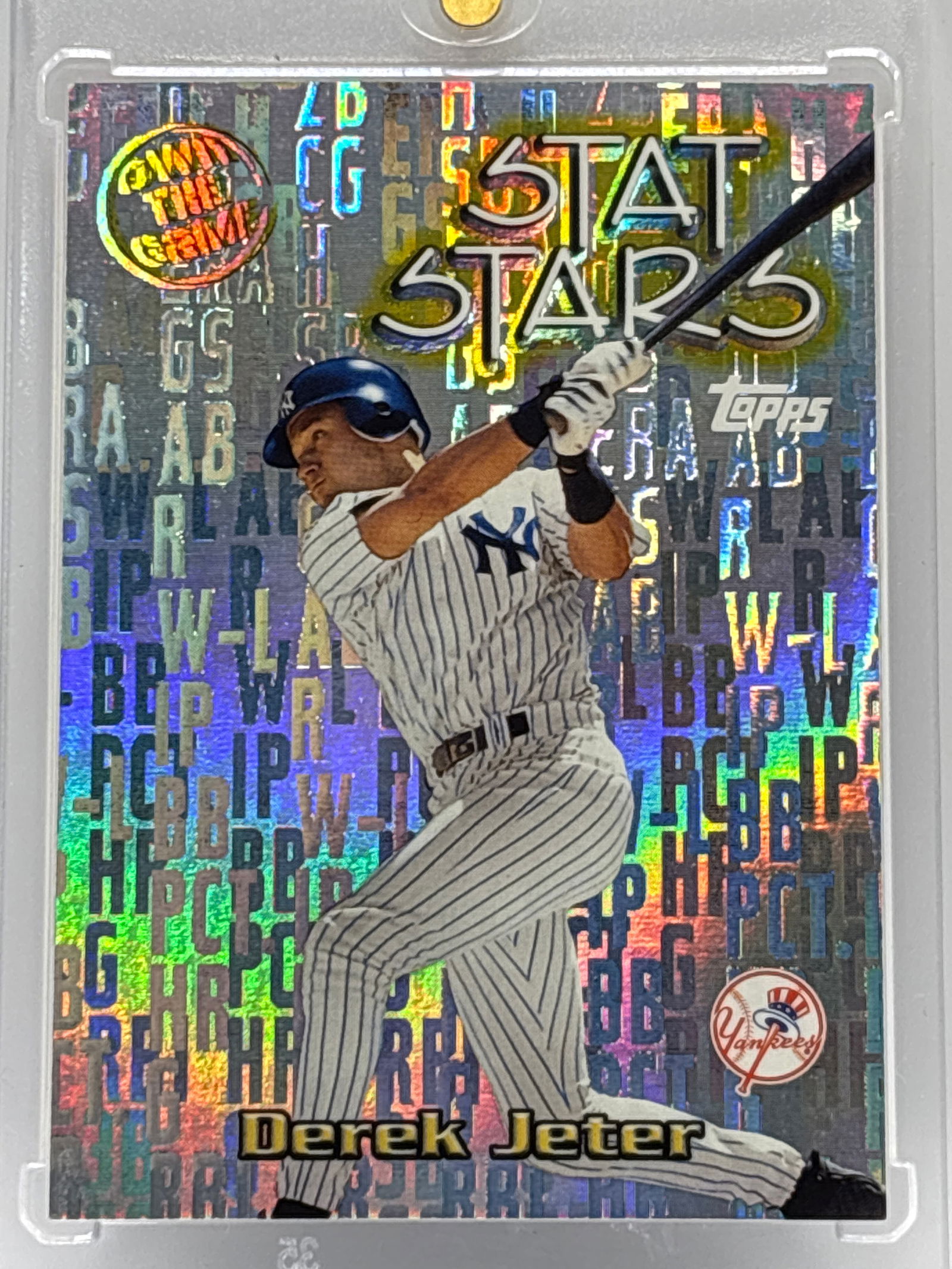 2000 TOPPS OWN THE GAME DEREK JETER STAT STARS INSERT: THE HOBBY BOX