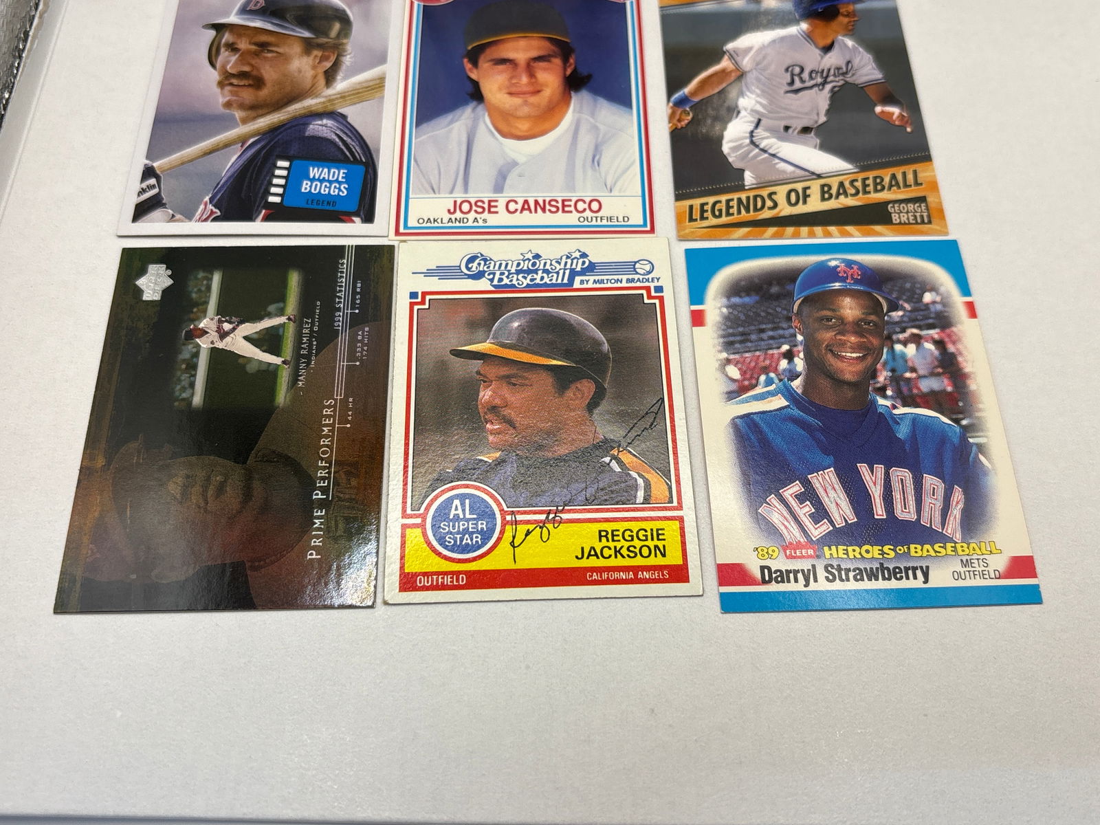 VINTAGE MLB BASEBALL SUPERSTAR INSERT LOT - 4
