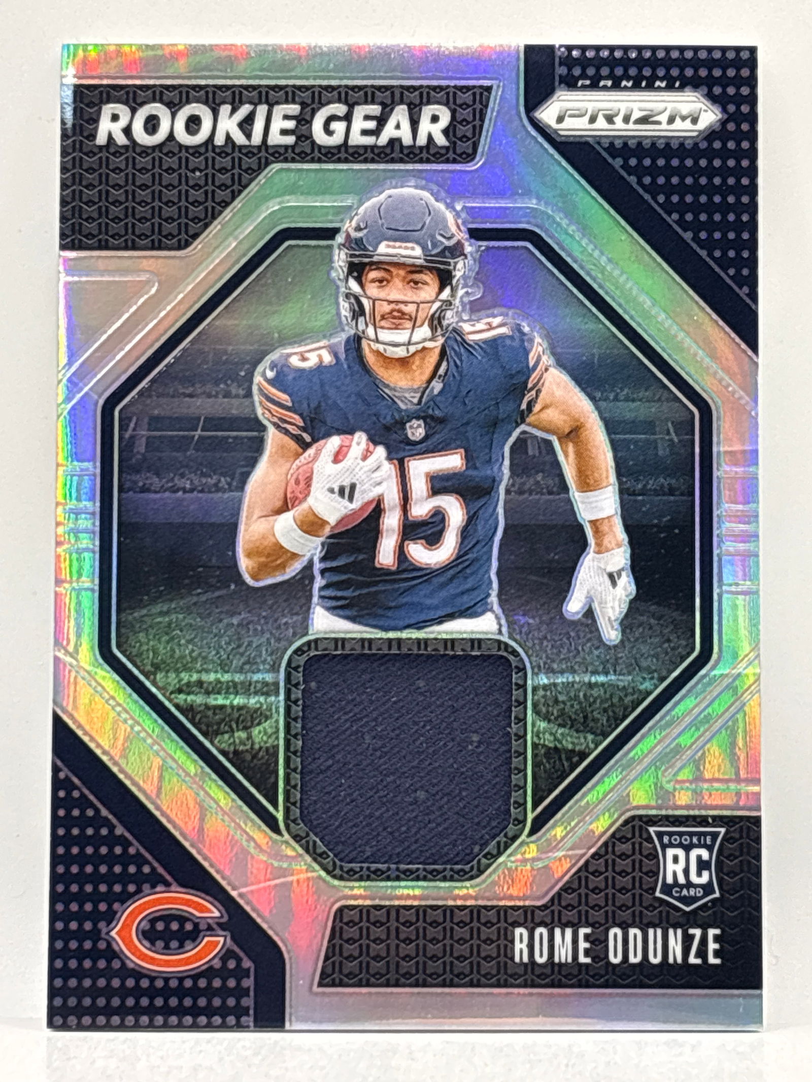 2024 PANINI PRIZM ROME ODUNZE ROOKIE GEAR PRIZM HOLO ROOKIE PATCH: THE HOBBY BOX