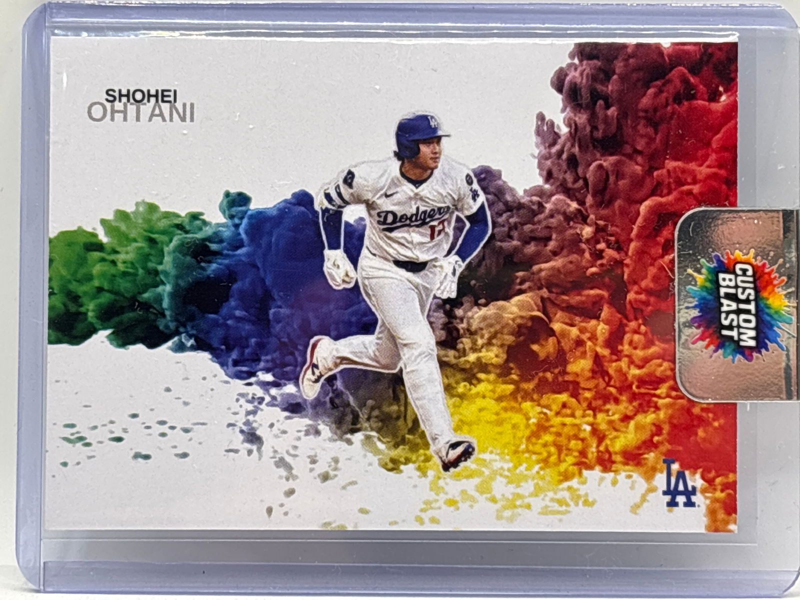 CUSTOM SHOHEI OHTANI COLOR BLAST CUSTOM CARD: THE HOBBY BOX
