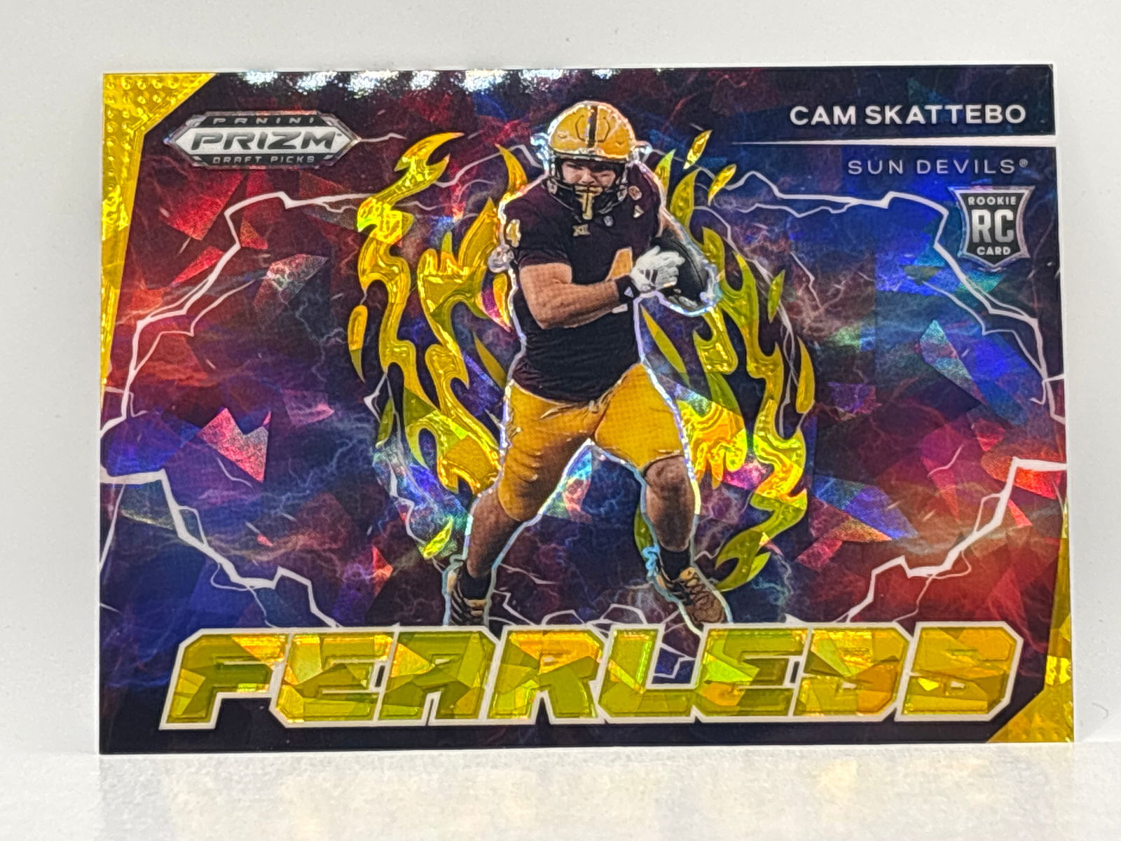 2025 PANINI PRIZM DRAFT PICKS CAM SKATTEBO FEARLESS GOLD CRACKED ICE PRIZM HOLO ROOKIE INSERT: THE HOBBY BOX