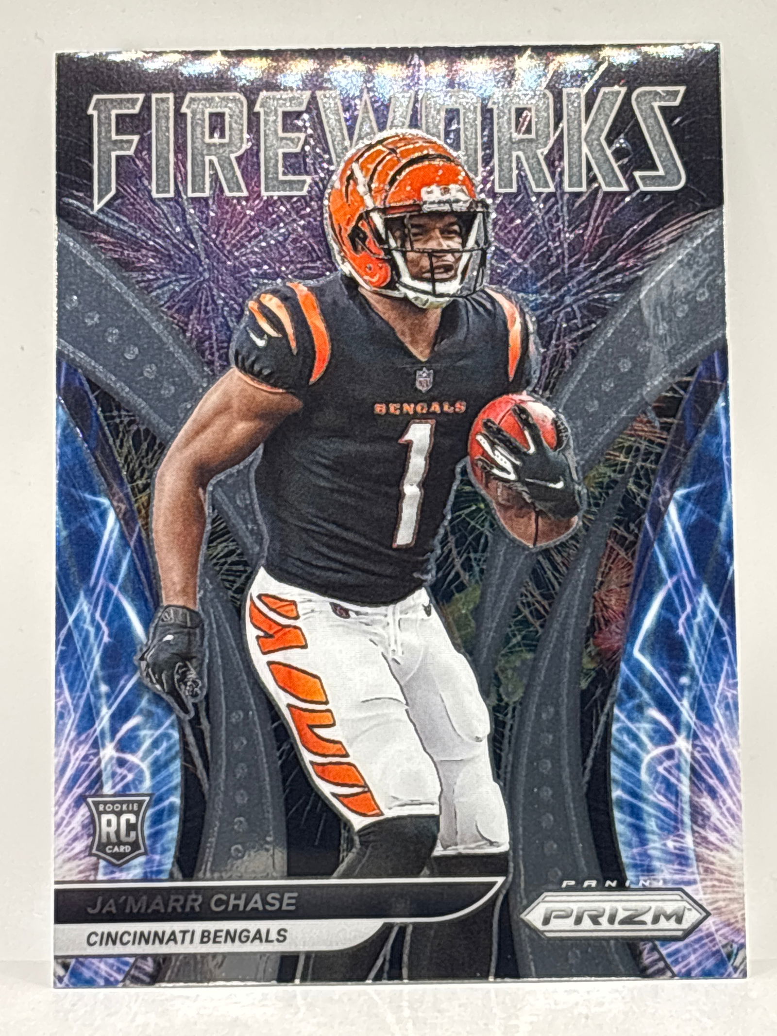 2021 PANINI PRIZM JAMARR CHASE FIREWORKS ROOKIE INSERT: THE HOBBY BOX