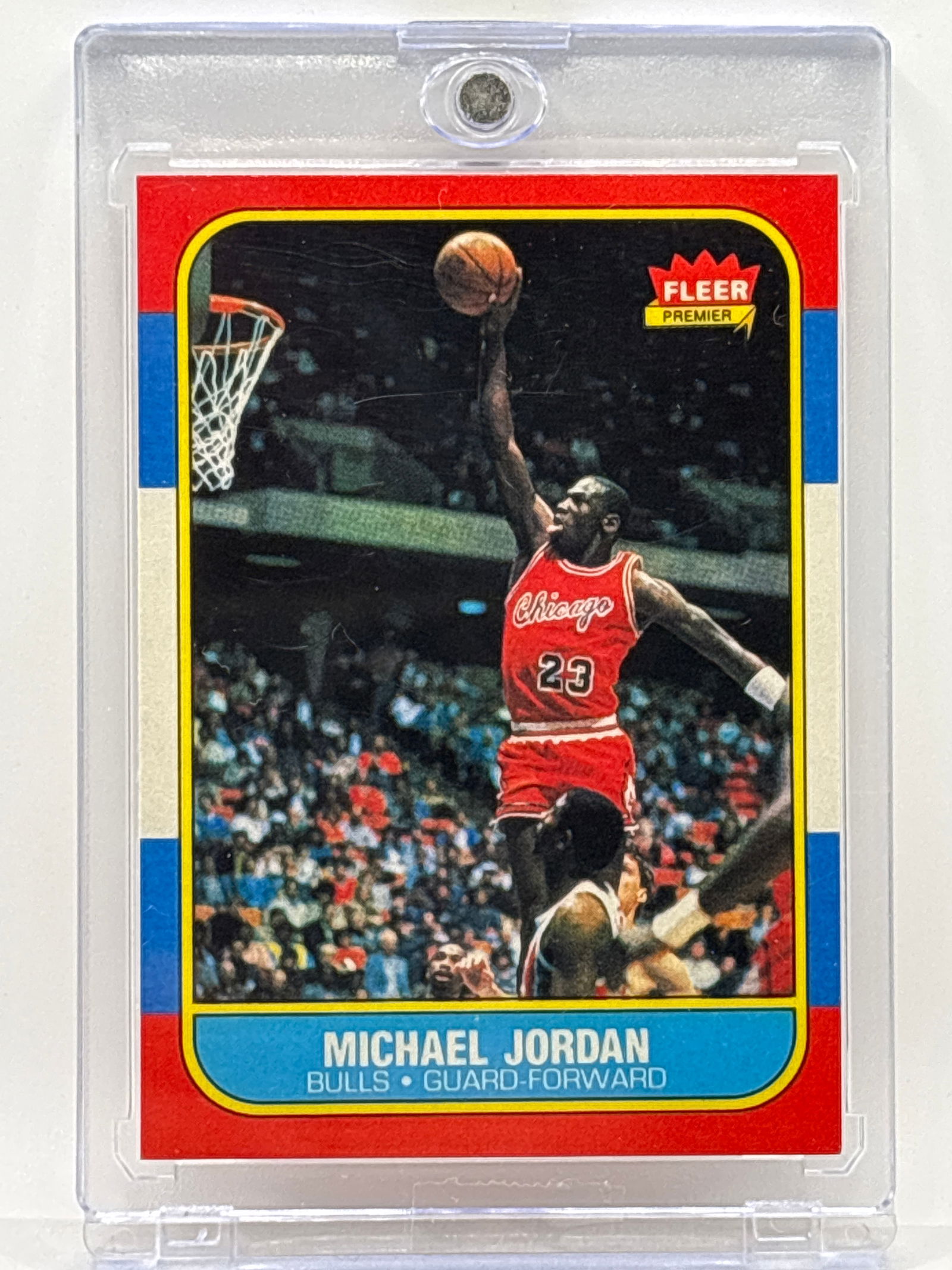 REPRINT OF 1986 FLEER MICHAEL JORDAN REPRINT CARD (1 of 3)