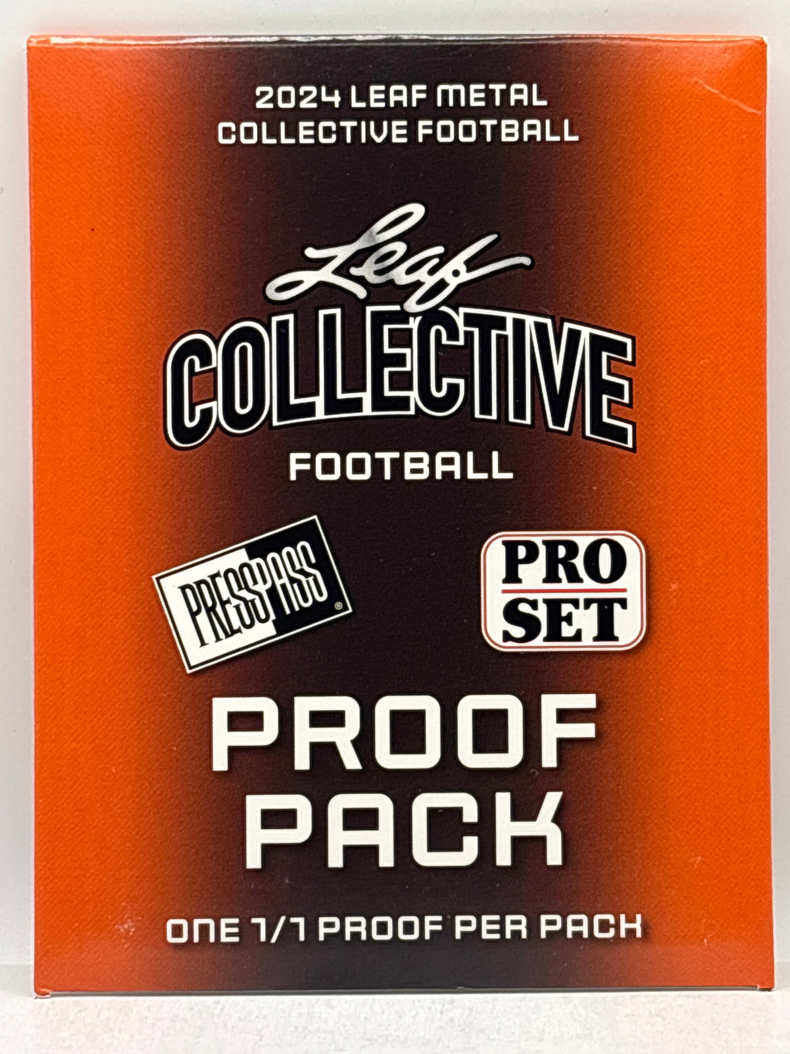 GUARANTEED 1/1 2024 LEAF METAL COLLECTIVE FOOTBALL 1/1 PROOF PACK: THE HOBBY BOX