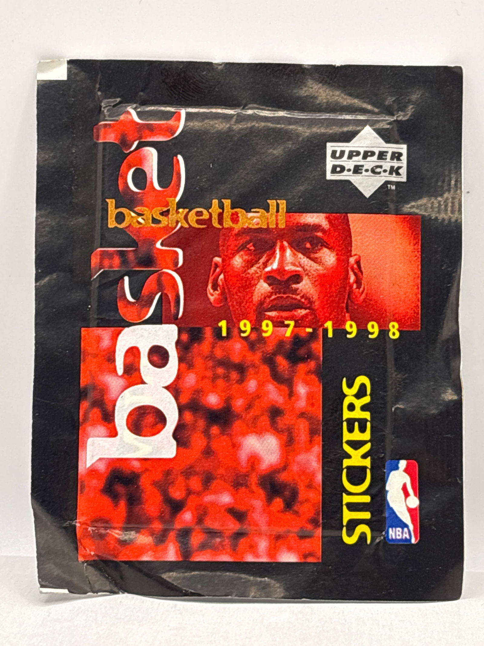 1997-98 UPPER DECK NBA BASKETBALL STICKER PACK: THE HOBBY BOX