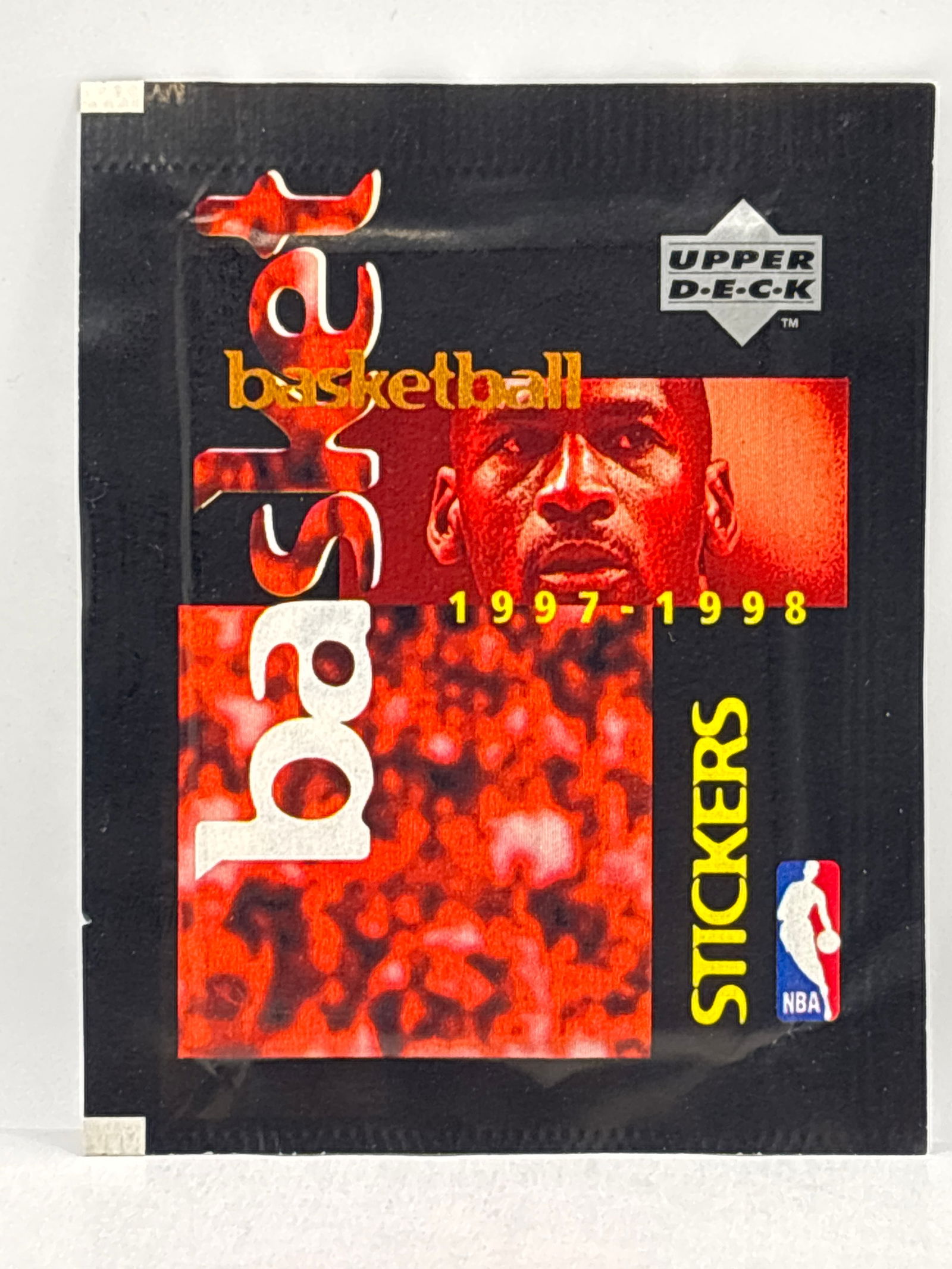 1997-98 UPPER DECK NBA BASKETBALL STICKER PACK: THE HOBBY BOX