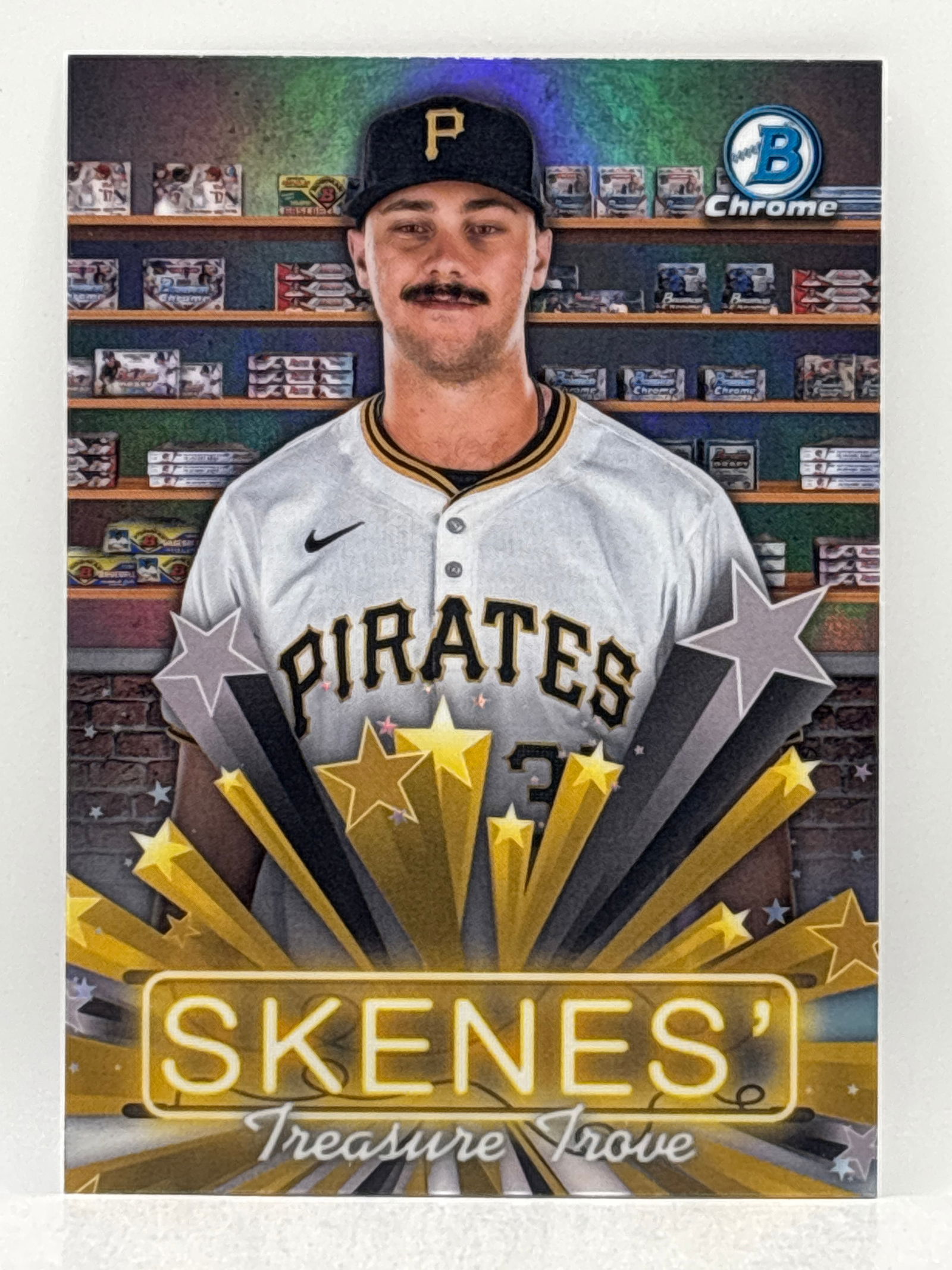 2025 BOWMAN CHROME PAUL SKENES TREASURE COVE INSERT: THE HOBBY BOX