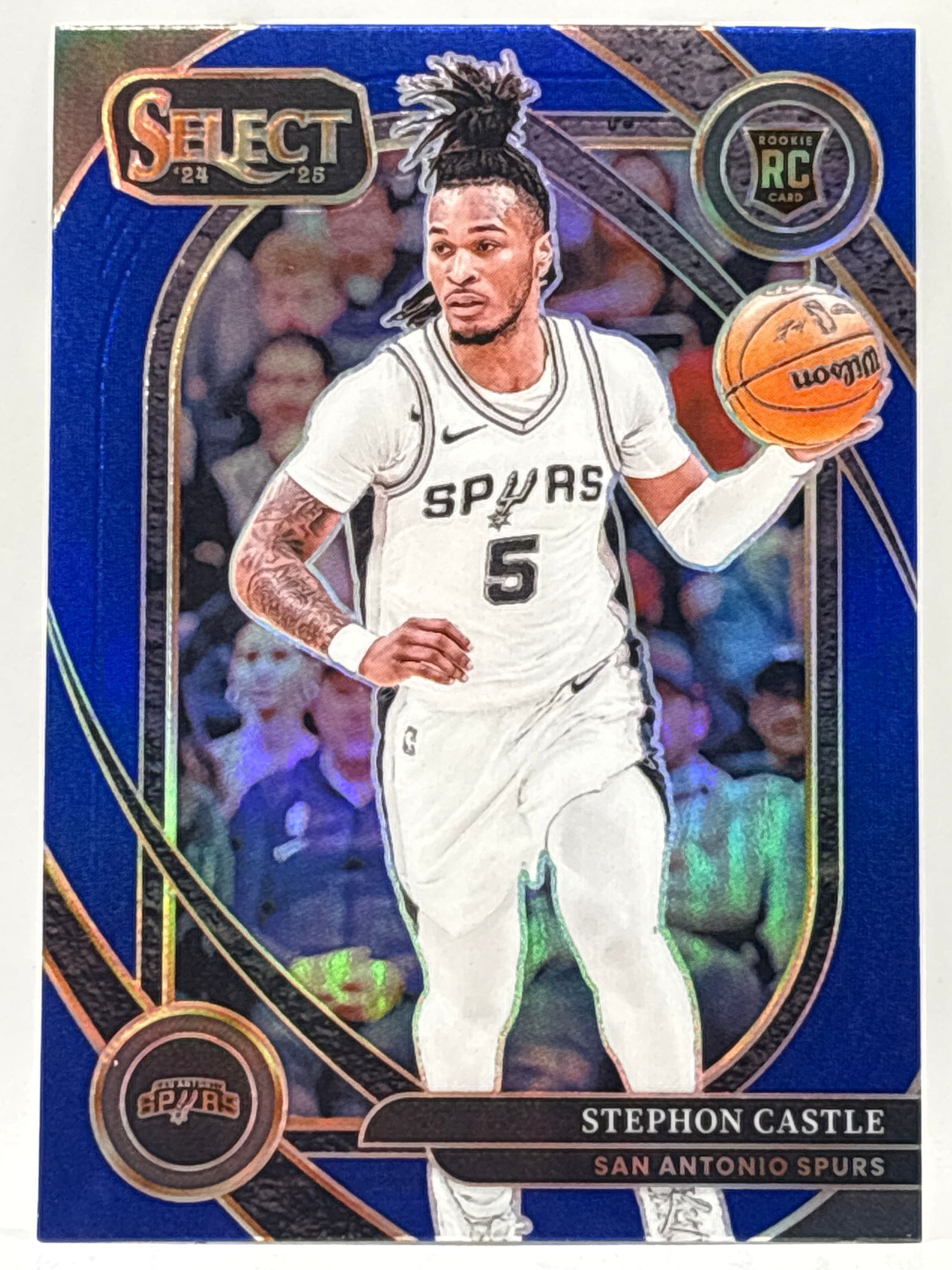 2024-25 PANINI SELECT STEPHON CASTLE BLUE PRIZM HOLO ROOKIE CARD: THE HOBBY BOX