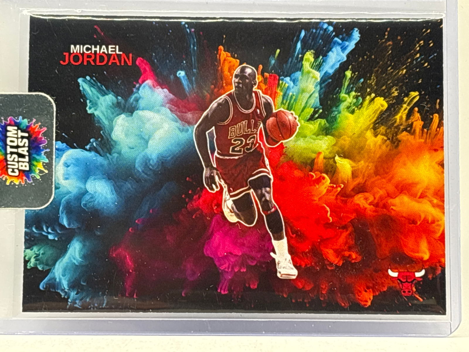 CUSTOM MICHAEL JORDAN BLACK COLOR BLAST CUSTOM CARD: THE HOBBY BOX