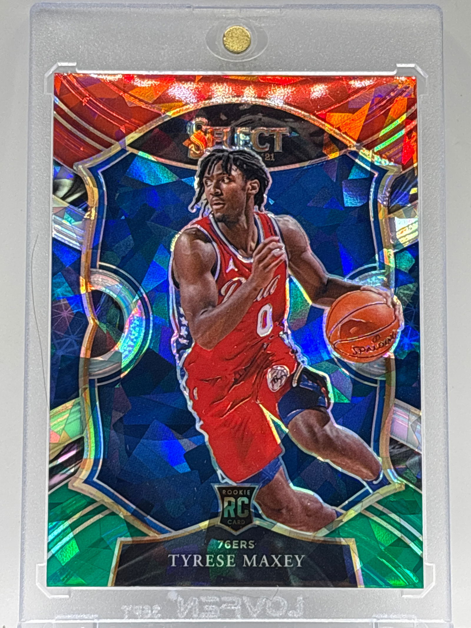 2020-21 PANINI SELECT TYRESE MAXEY MULTI-COLOR CRACKED ICE PRIZM HOLO SP ROOKIE CARD: THE HOBBY BOX