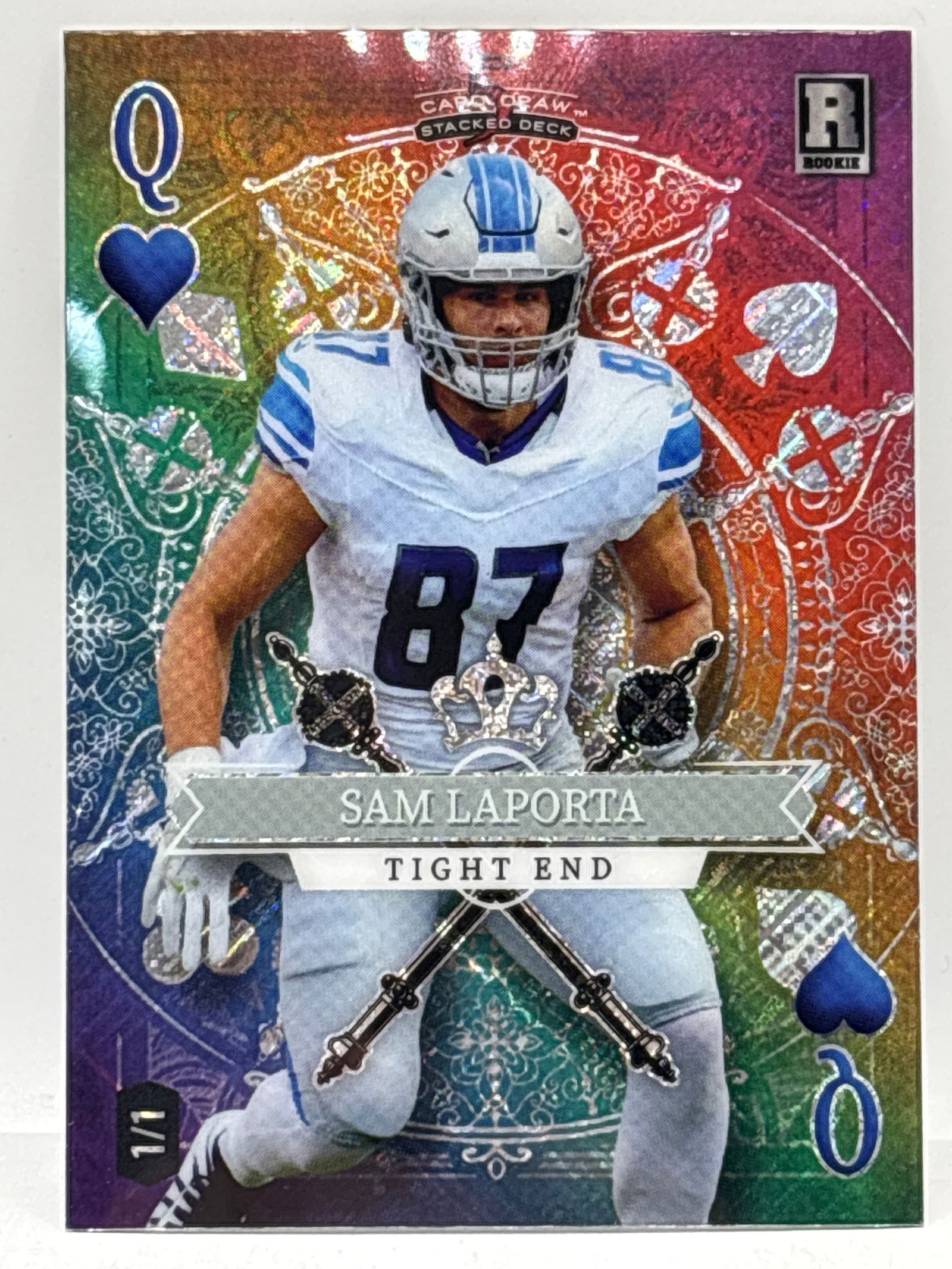 1/1 2023 EC 5 CARD DRAW STACKED DECK SAM LAPORTA ROOKIE CARD: THE HOBBY BOX