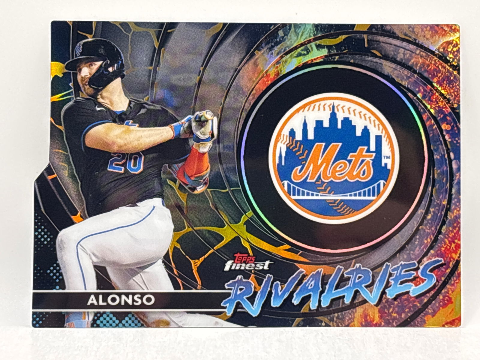 2023 TOPPS FINEST PETE ALONSO RIVALRIES DIE-CUT INSERT: THE HOBBY BOX
