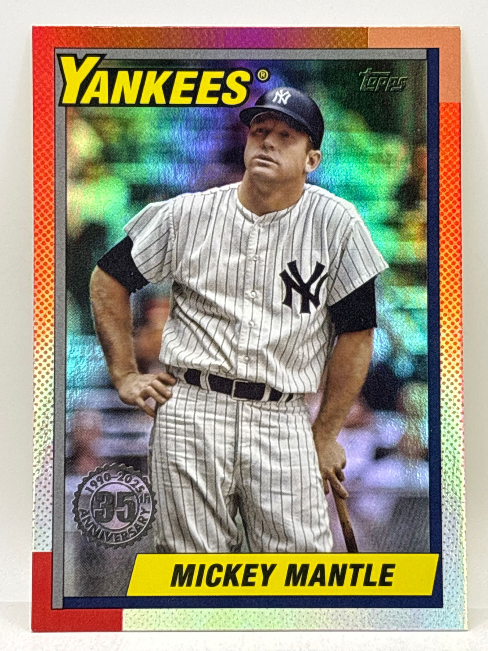 2025 TOPPS 35TH ANNIVERSARY MICKEY MANTLE INSERT: THE HOBBY BOX