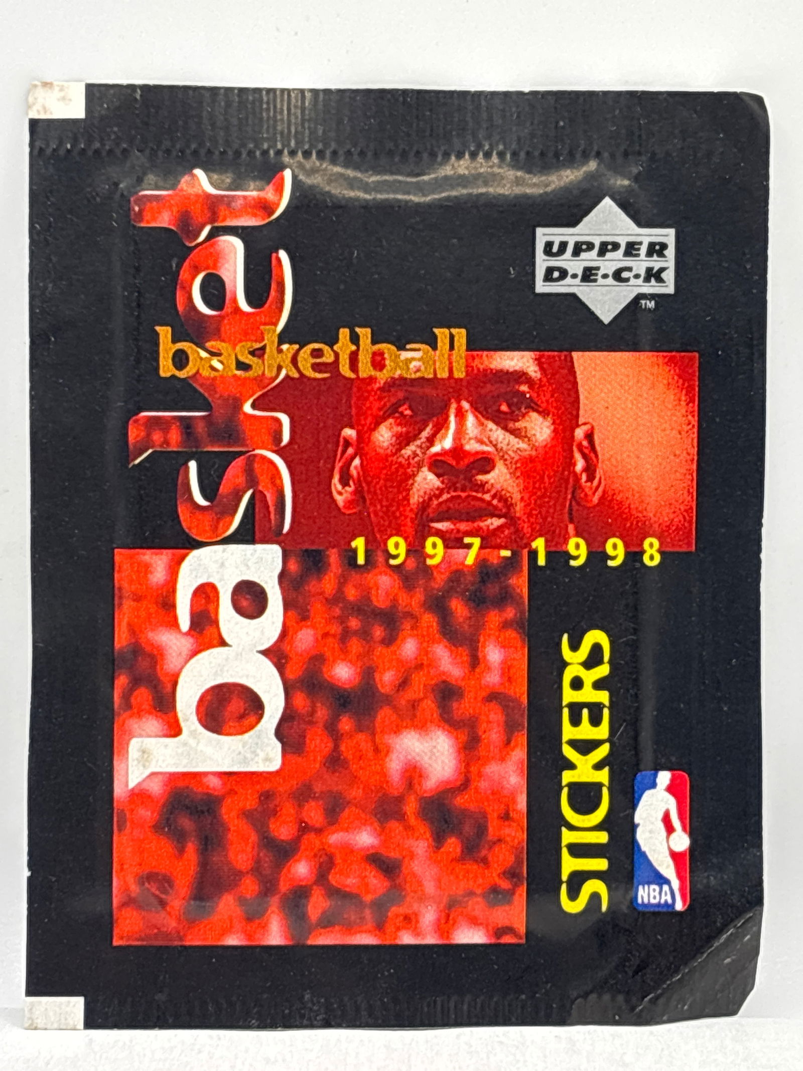 1997-98 UPPER DECK NBA BASKETBALL STICKER PACK: THE HOBBY BOX