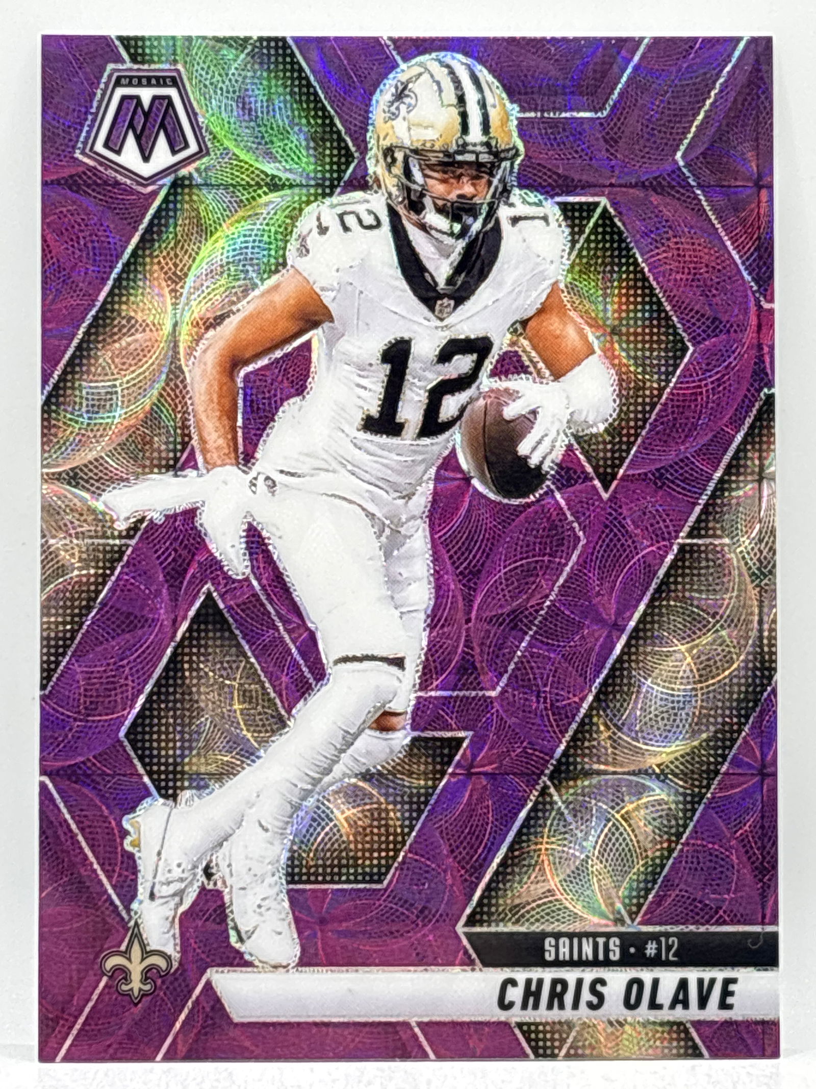 2025 PANINI MOSAIC CHRIS OLAVE PURPLE SCOPE PRIZM HOLO SP: THE HOBBY BOX