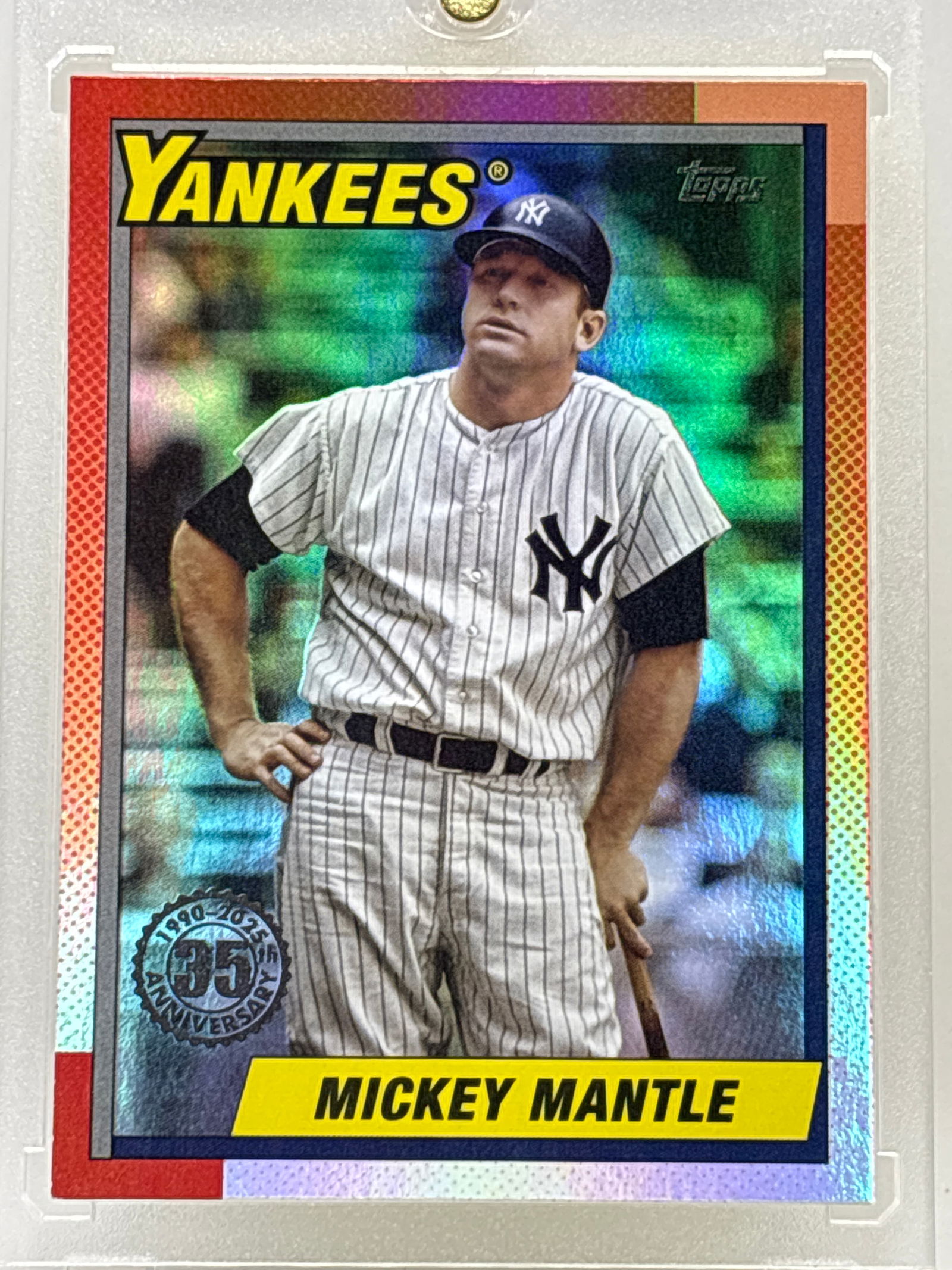 2025 TOPPS 35TH ANNIVERSARY MICKEY MANTLE INSERT: THE HOBBY BOX