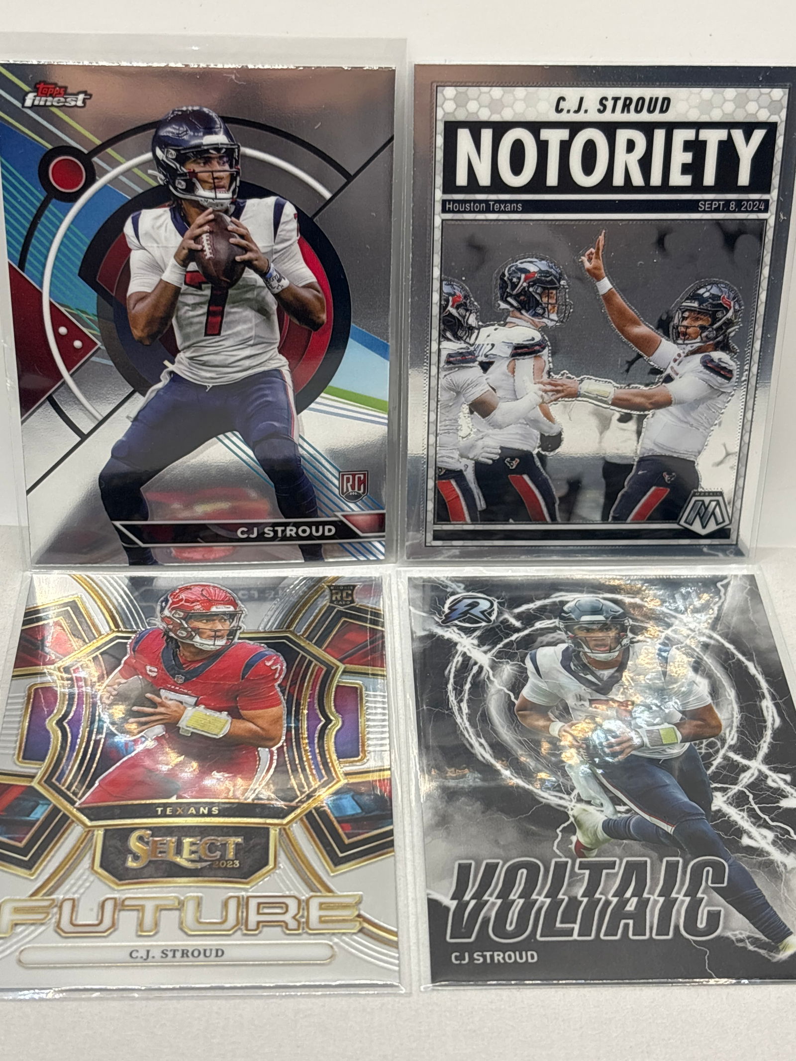 CJ STROUD 4-CARD ROOKIE CARD LOT: THE HOBBY BOX