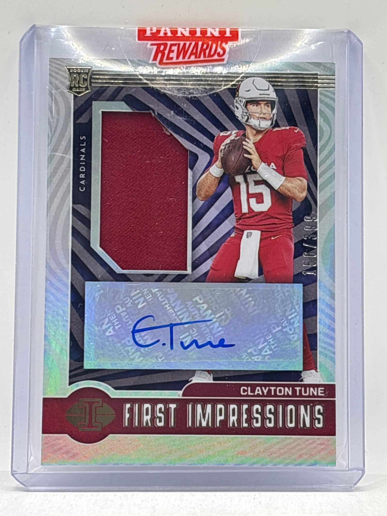 /399 2023 PANINI ILLUSIONS CLAYTON TUNE FIST IMPRESSIONS RPA: THE HOBBY BOX