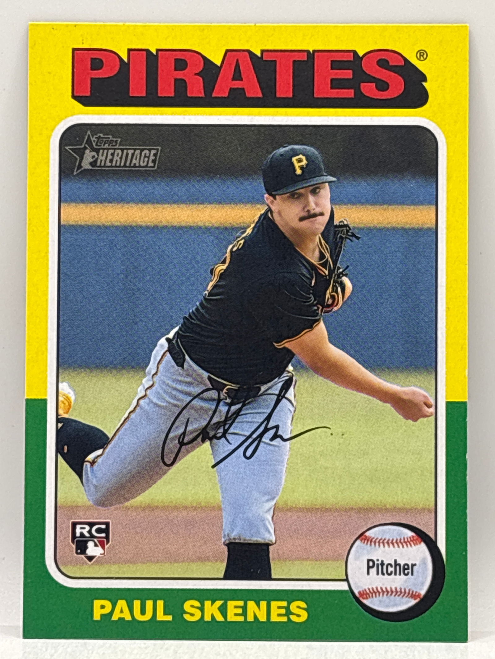 2024 TOPPS HERITAGE PAUL SKENES ROOKIE CARD: THE HOBBY BOX