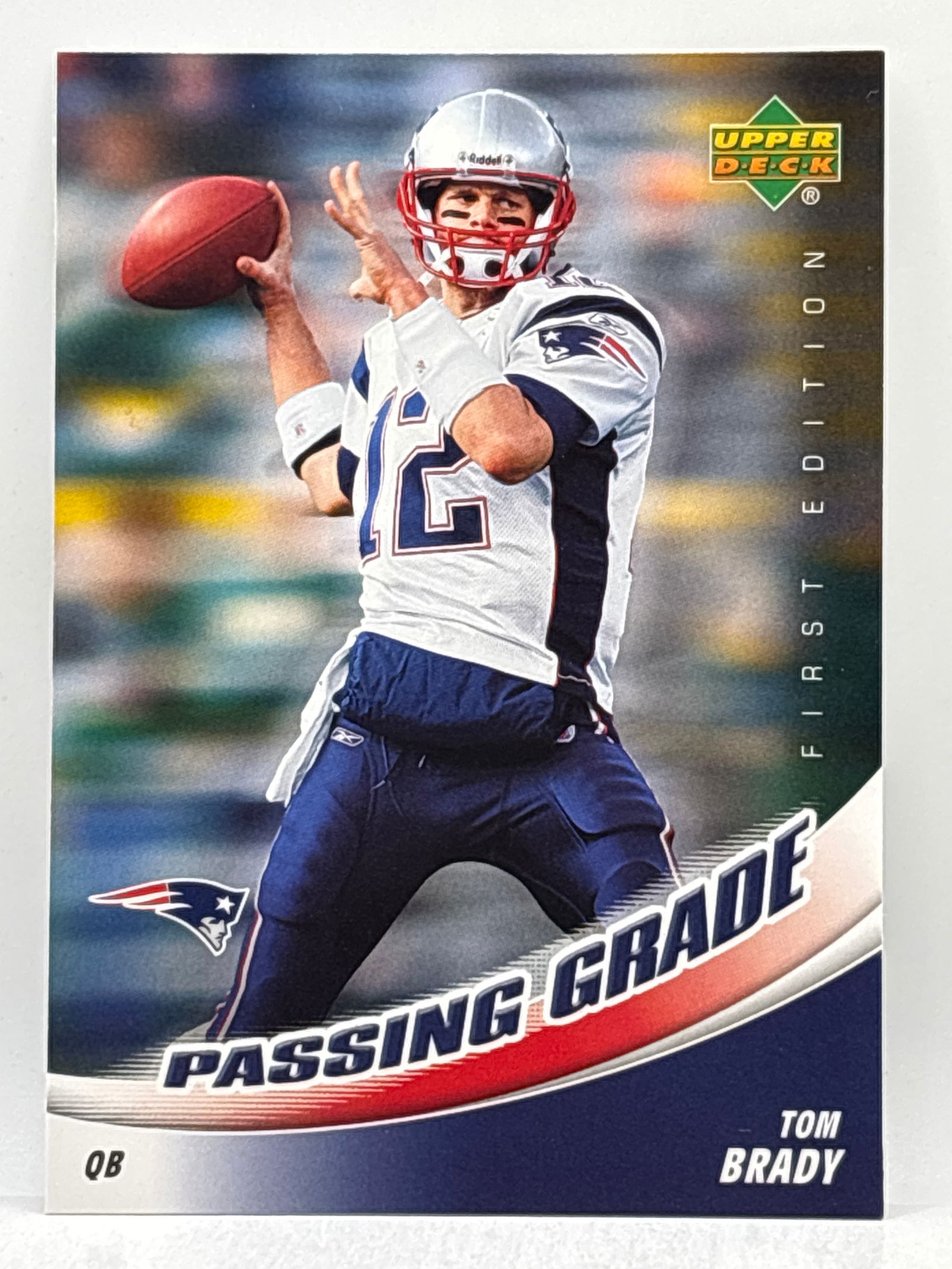 2007 UPPER DECK TOM BRADY PASSING GRADE INSERT: THE HOBBY BOX