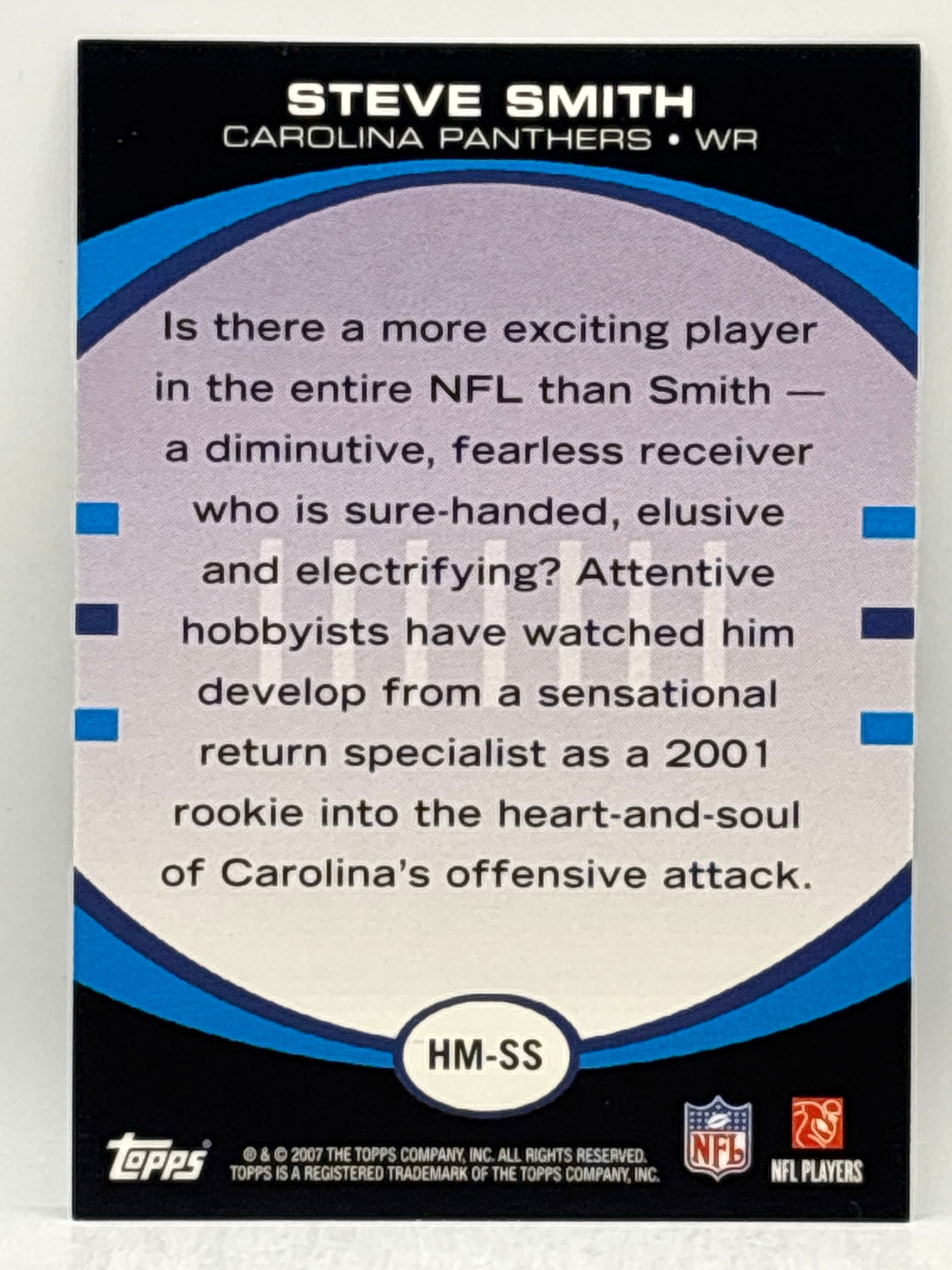 2007 TOPPS HOBBY MASTERS STEVE SMITH INSERT - 2