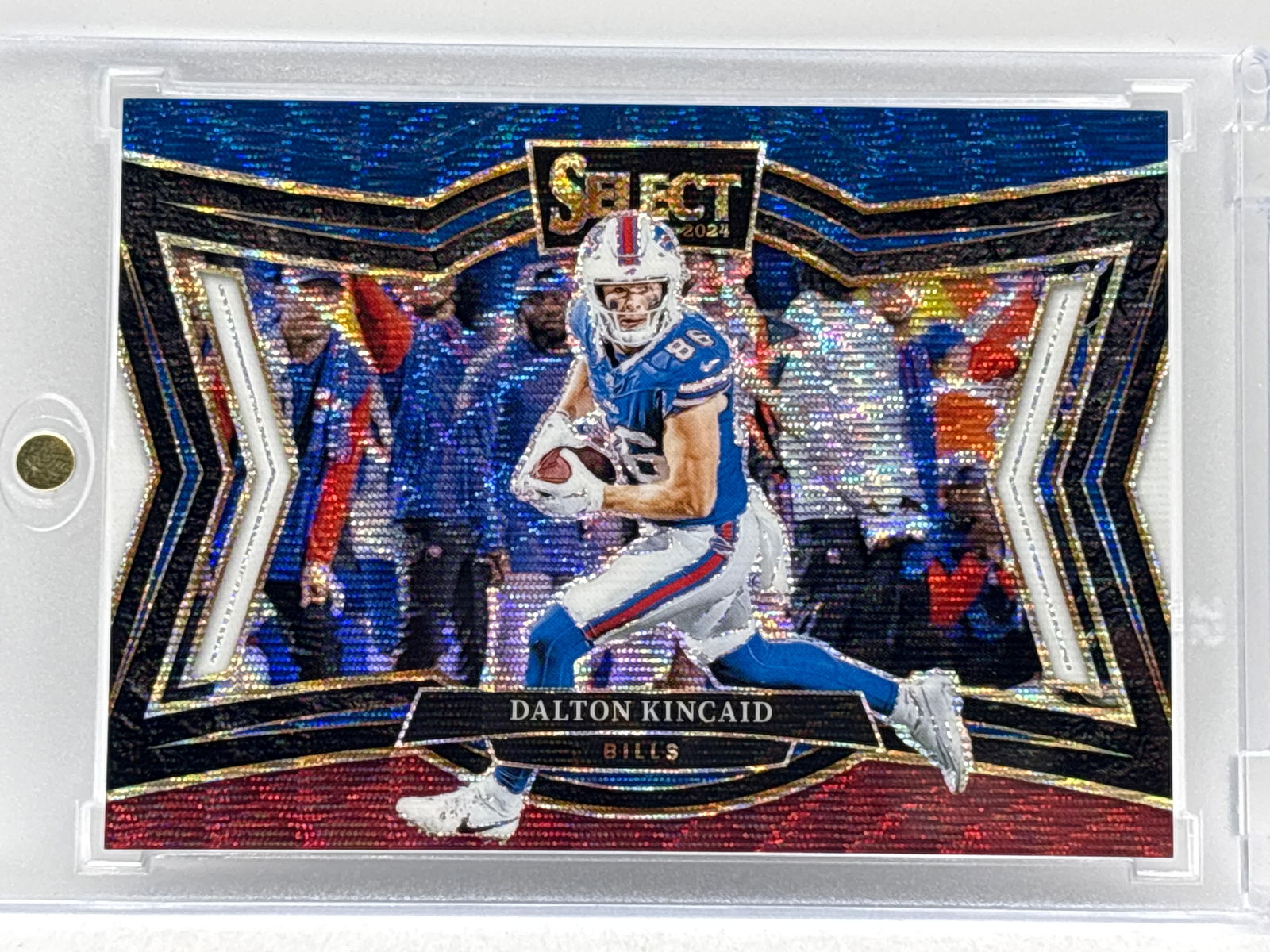 /99 2024 PANINI SELECT DALTON KINCAID FIELD LEVEL R/W/B WAVE PRIZM HOLO SP: THE HOBBY BOX
