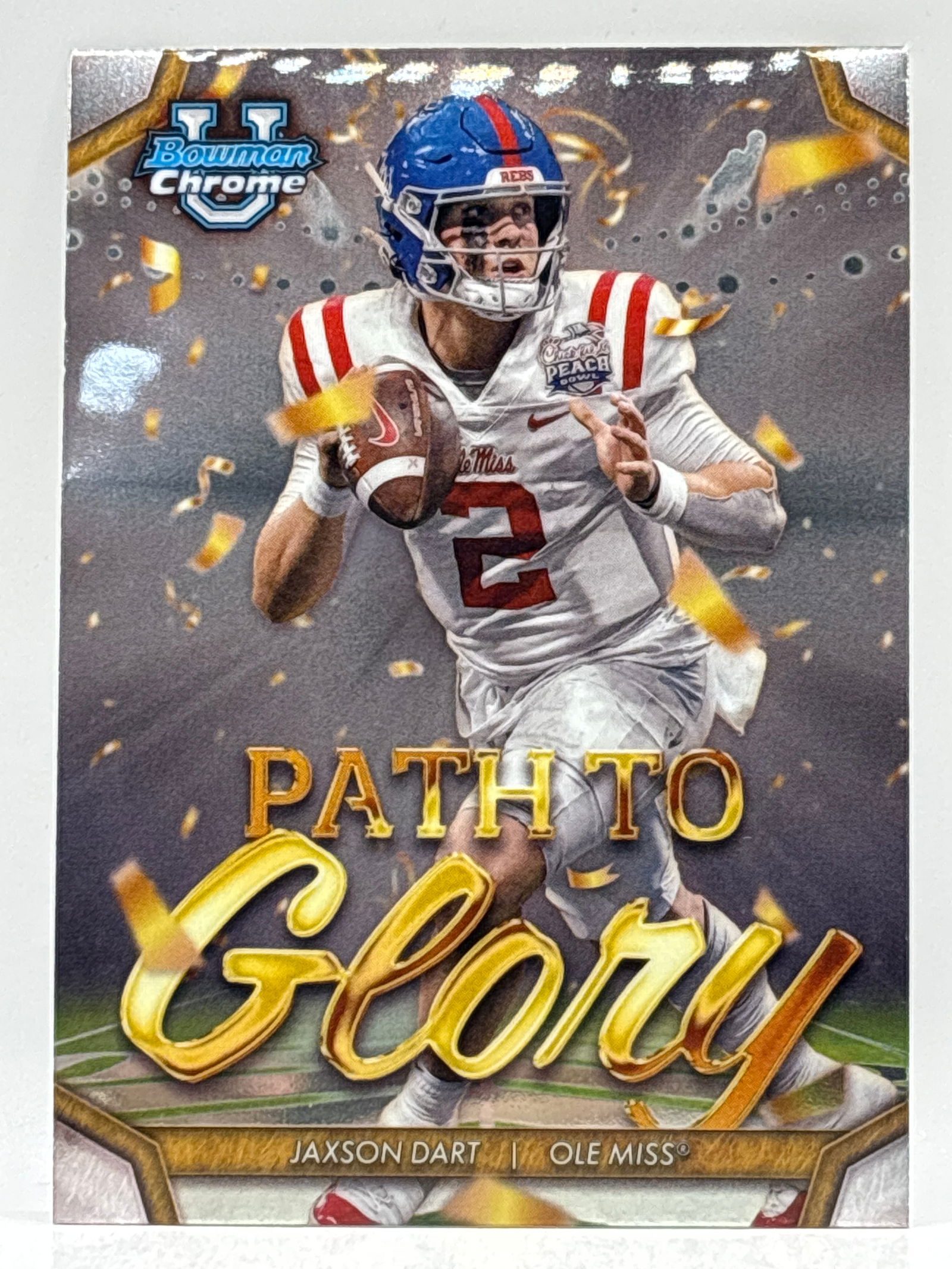 2024 BOWMAN UNIVERSITY CHROME JAXSON DART PATH TO GLORY ROOKIE INSERT: THE HOBBY BOX