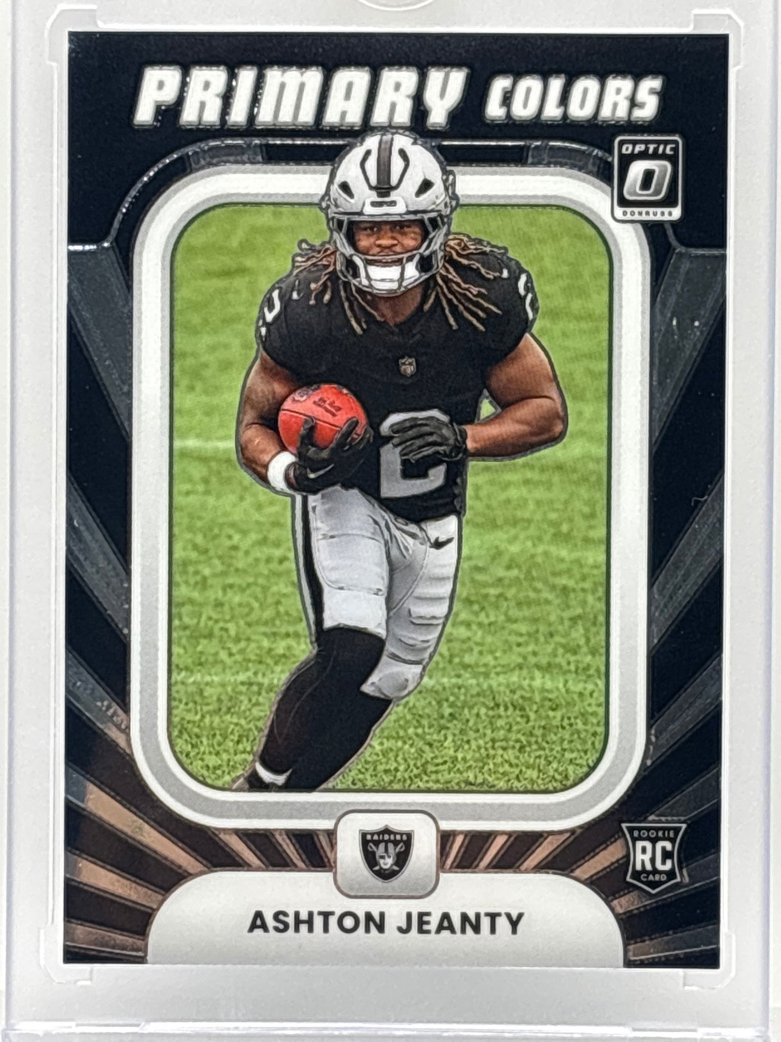 2025 PANINI DONRUSS OPTIC ASHTON JEANTY PRIMARY COLORS ROOKIE CARD: THE HOBBY BOX