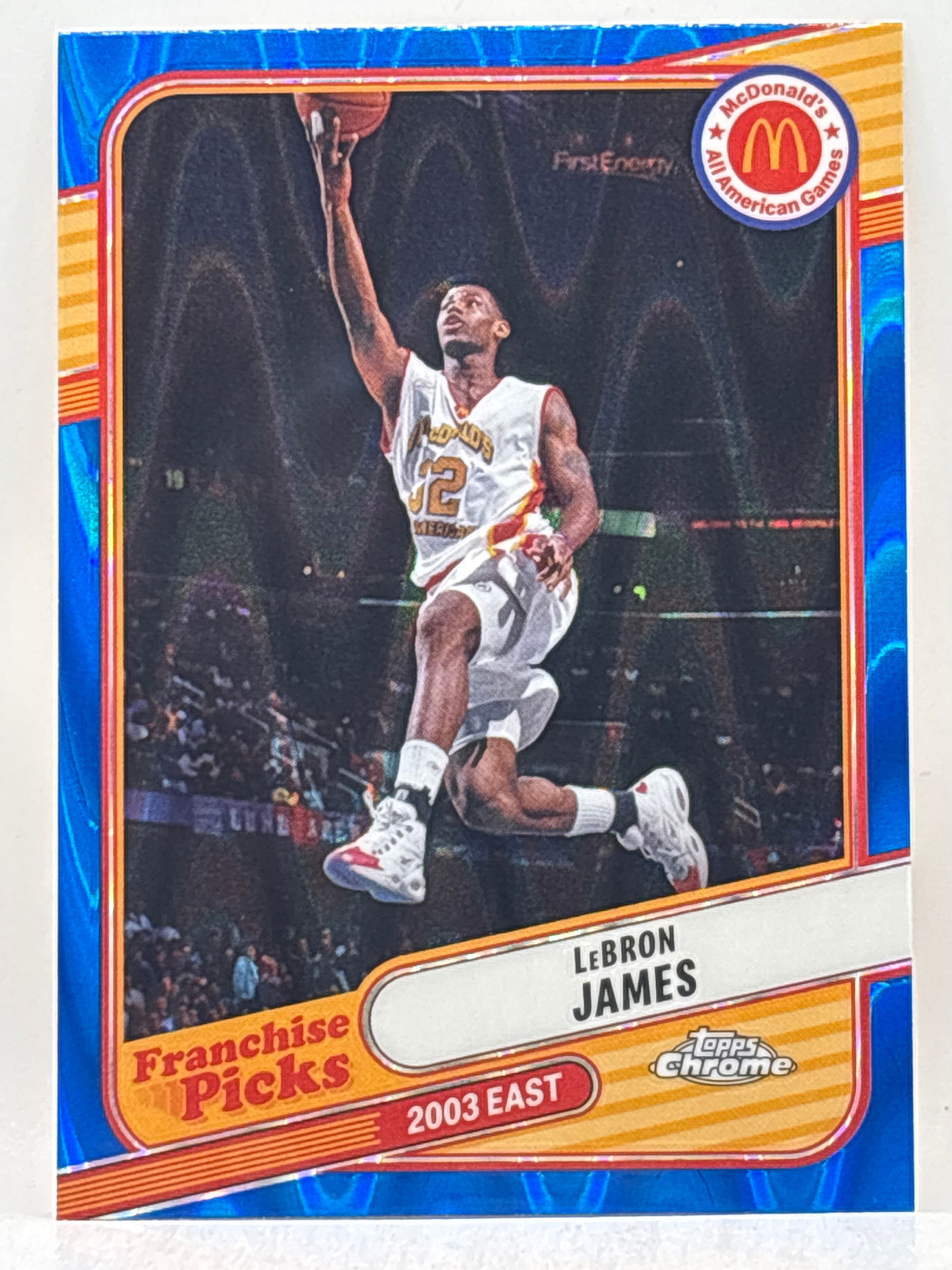 2024 TOPPS CHROME MCDONALDS LEBRON JAMES BLUE LAVA FRANCHISE PICKS INSERT: THE HOBBY BOX