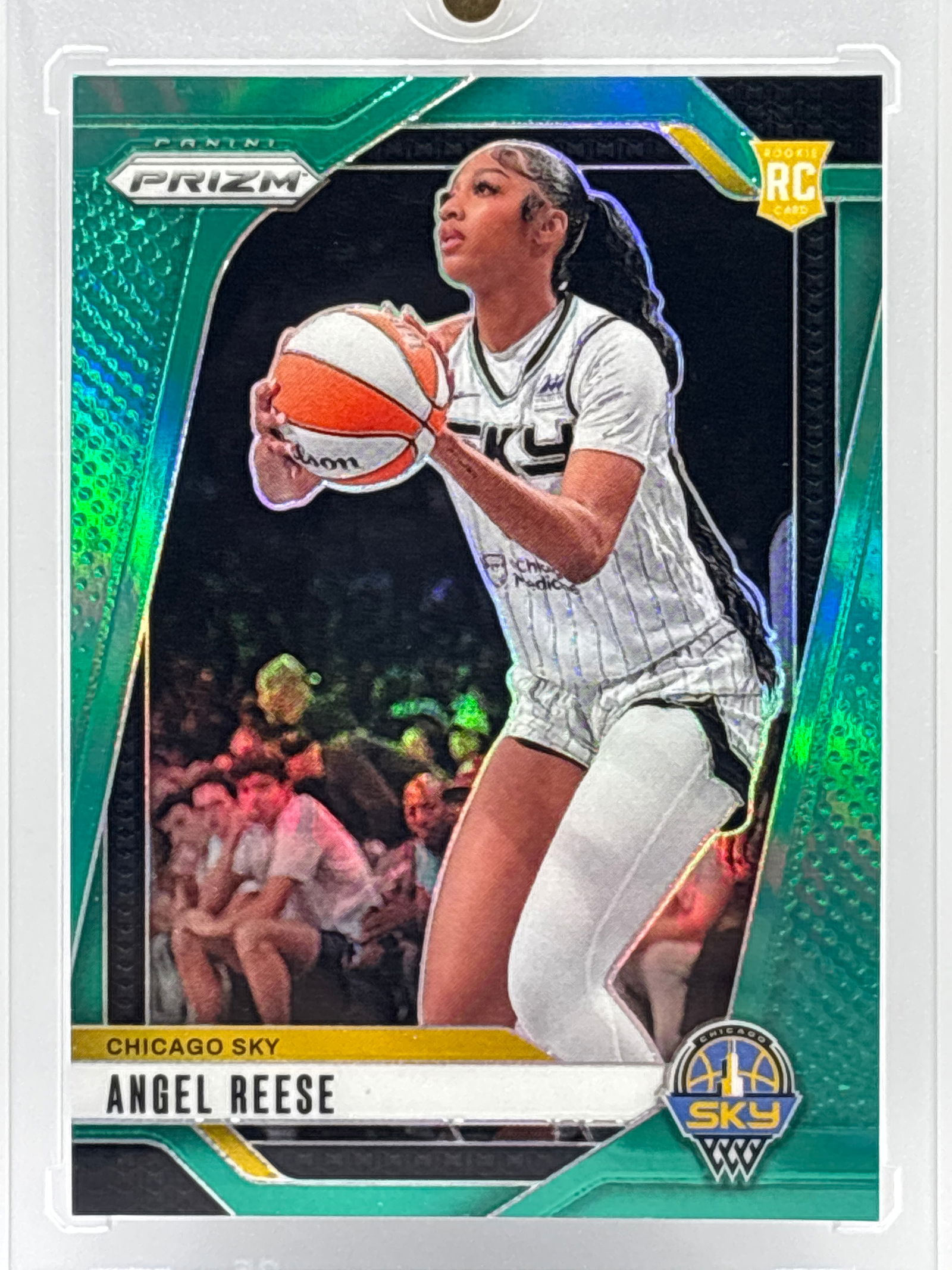 2024 PANINI WNBA PRIZM ANGEL REESE GREEN PRIZM HOLO SP ROOKIE CARD: THE HOBBY BOX
