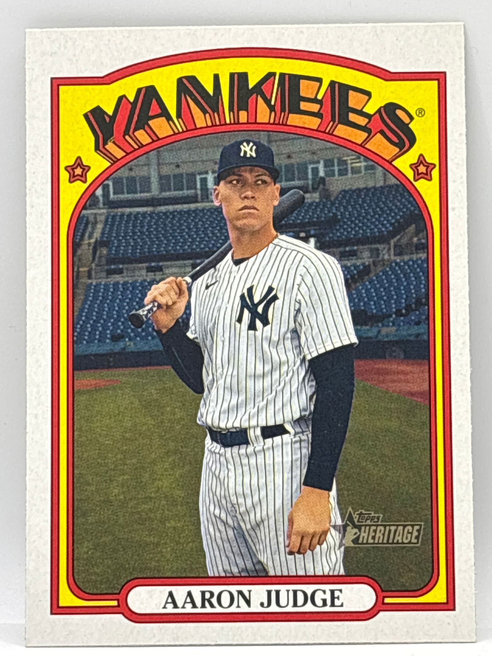 2021 TOPPS HERITAGE AARON JUDGE (1 of 2)