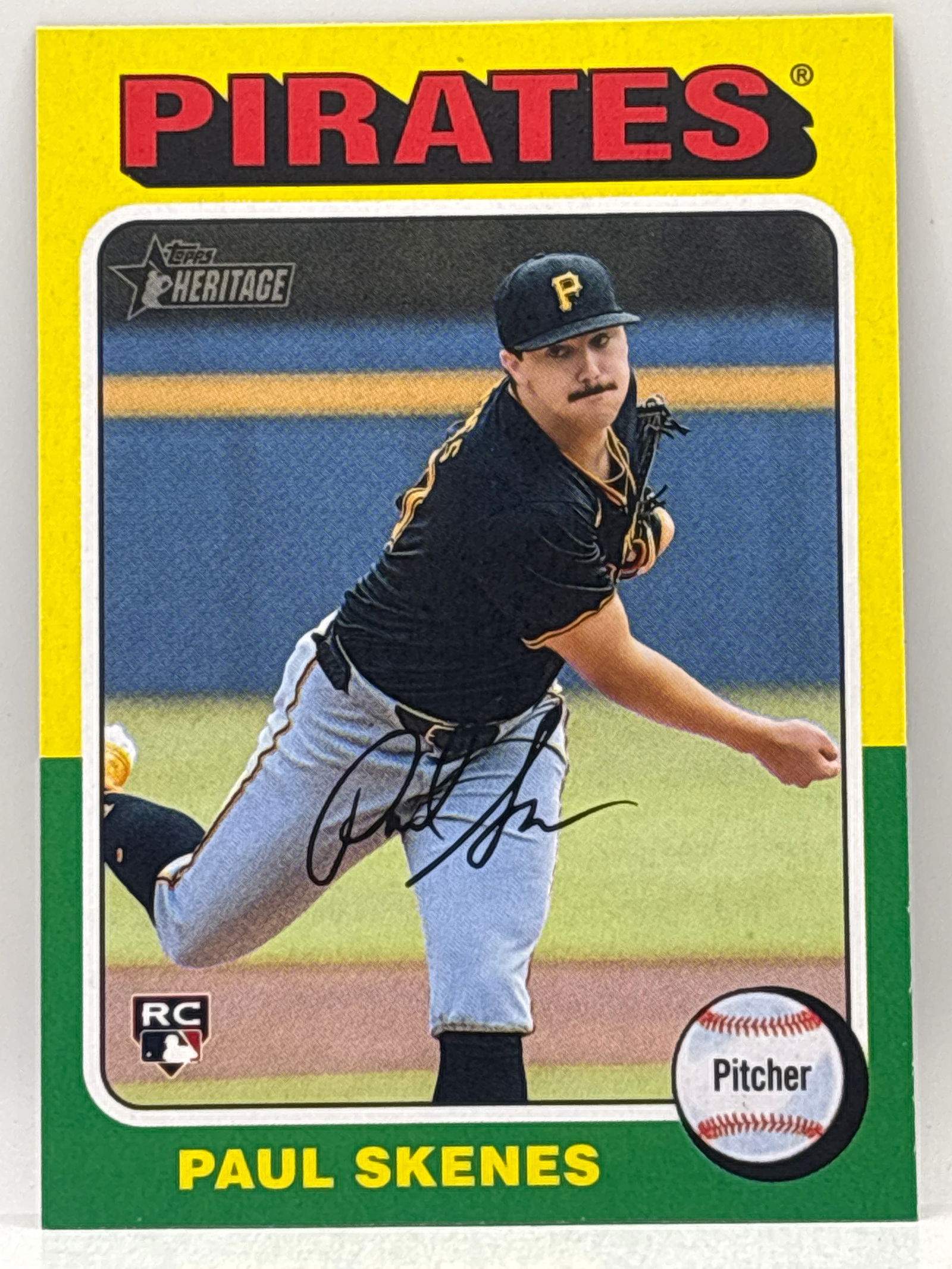 2024 TOPPS HERITAGE PAUL SKENES ROOKIE CARD (1 of 2)