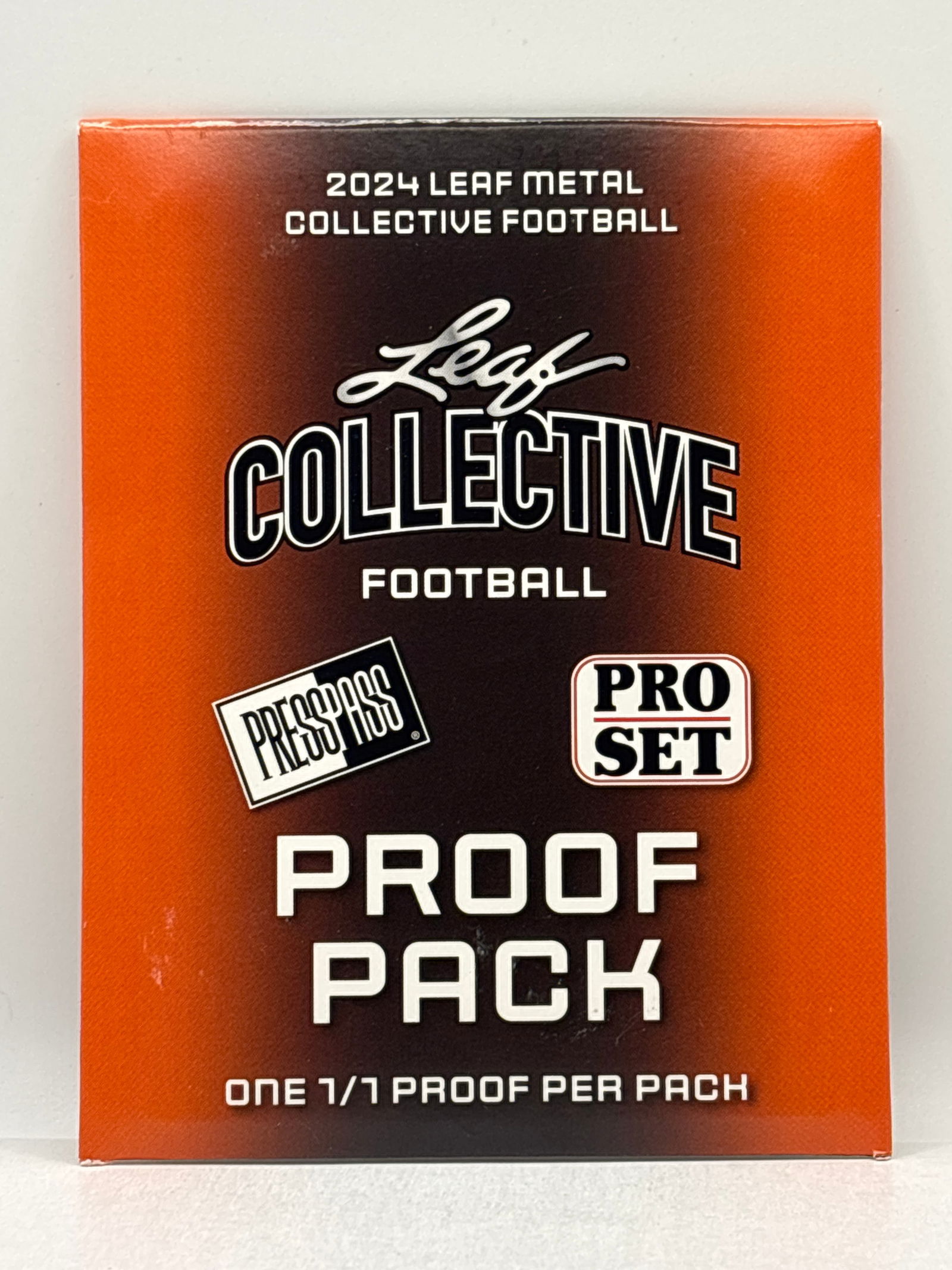 GUARANTEED 1/1 2024 LEAF METAL COLLECTIVE FOOTBALL 1/1 PROOF PACK: THE HOBBY BOX