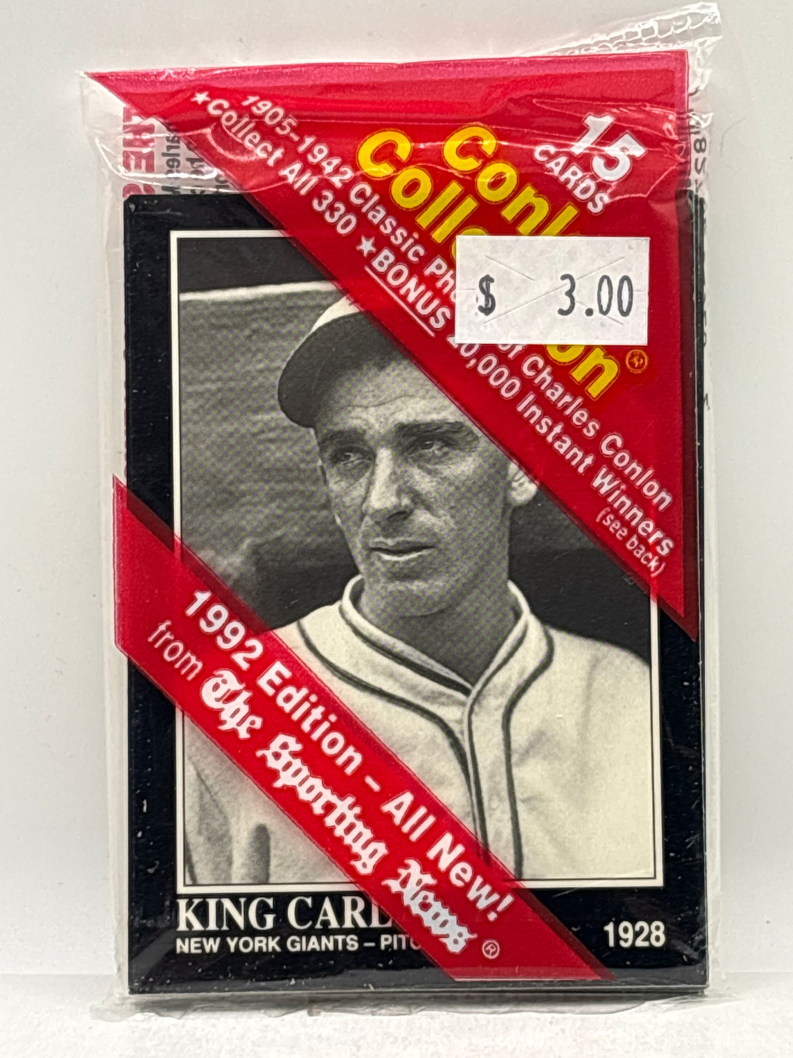 1992 SPORTING NEWS MLB BASEBALL CONLON COLLECTION PACK: THE HOBBY BOX