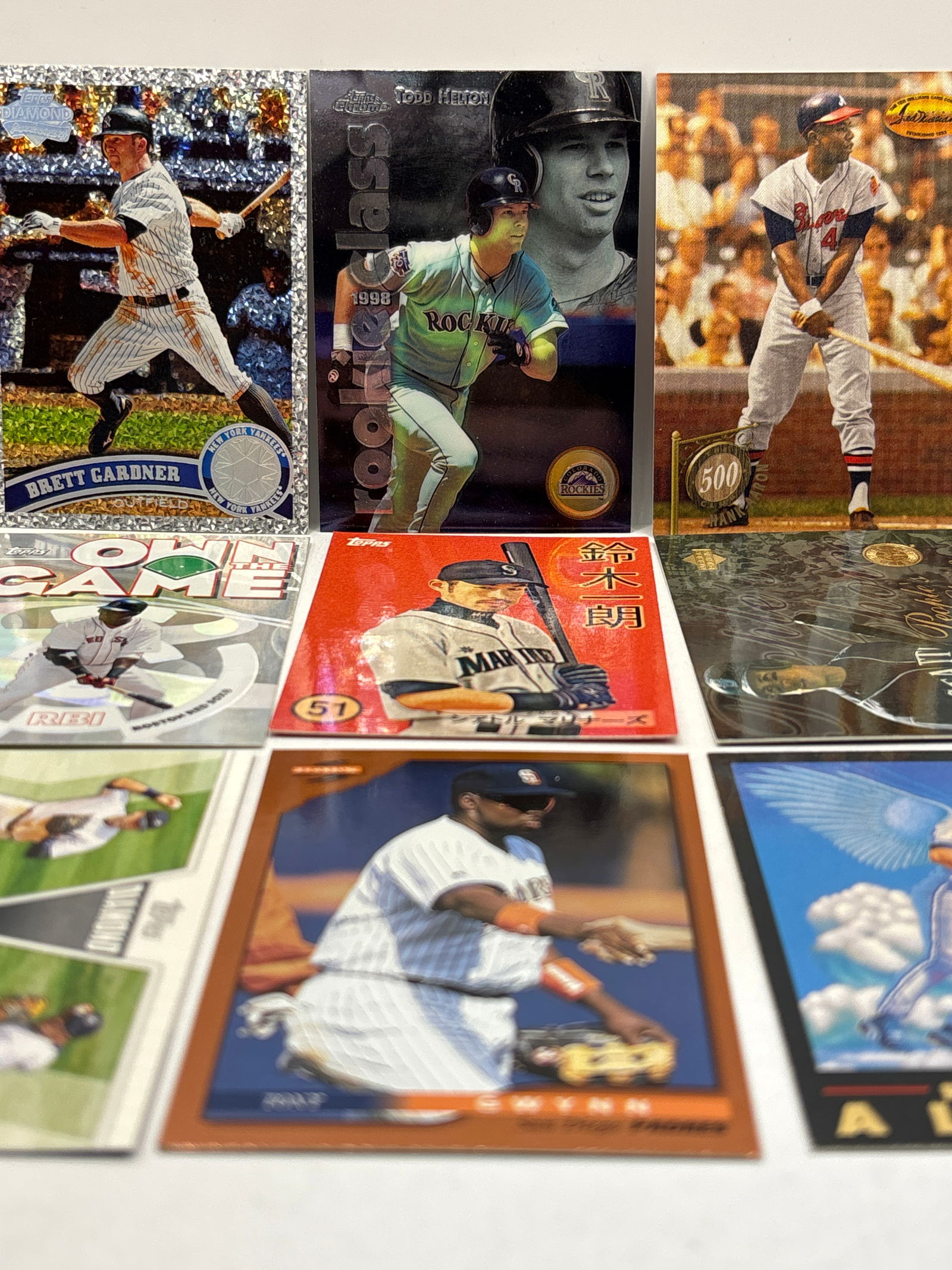 VINTAGE MLB BASEBALL INSERT LOT: THE HOBBY BOX