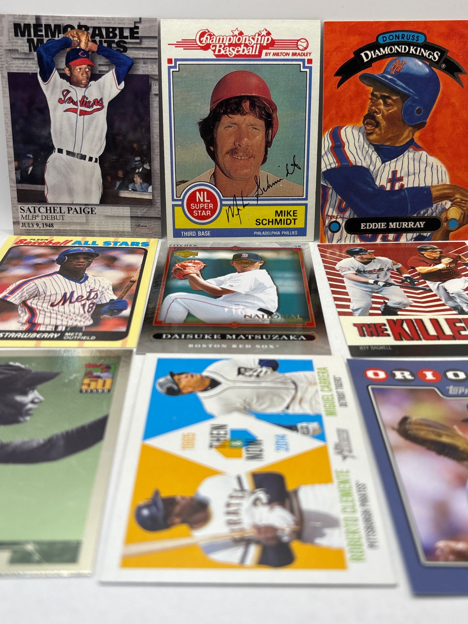 VINTAGE MLB BASEBALL INSERT LOT: THE HOBBY BOX