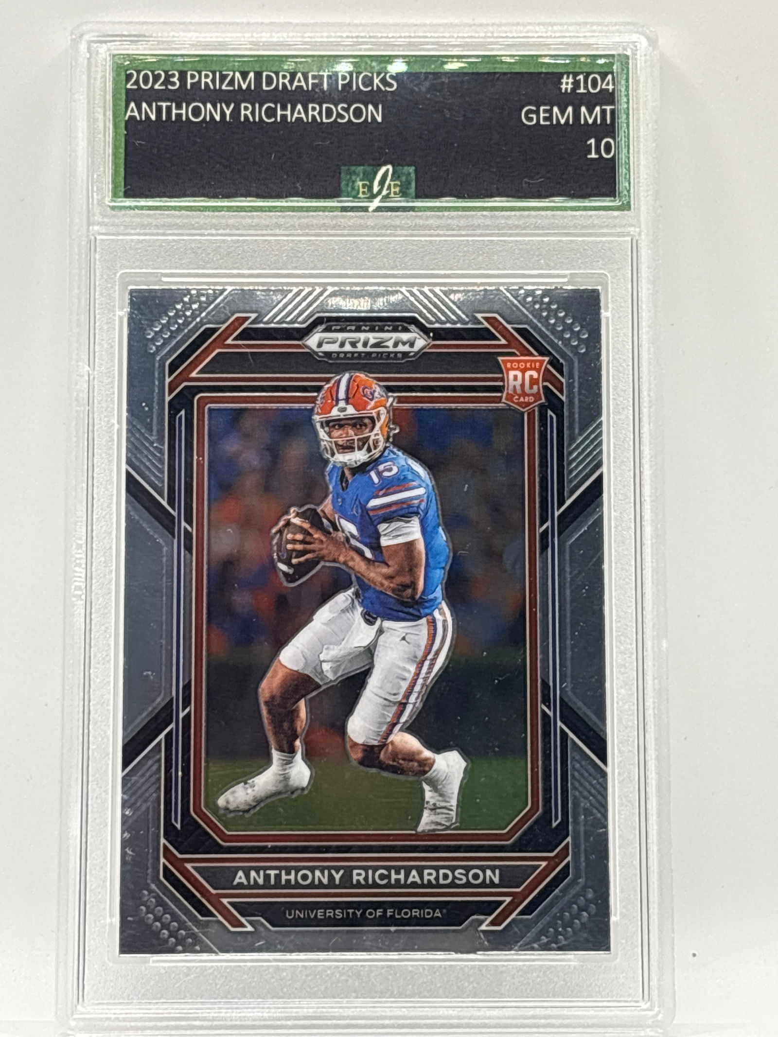 2023 PANINI PRIZM DP ANTHONY RICHARDSON ROOKIE CARD GRADED GEM MINT 10: THE HOBBY BOX