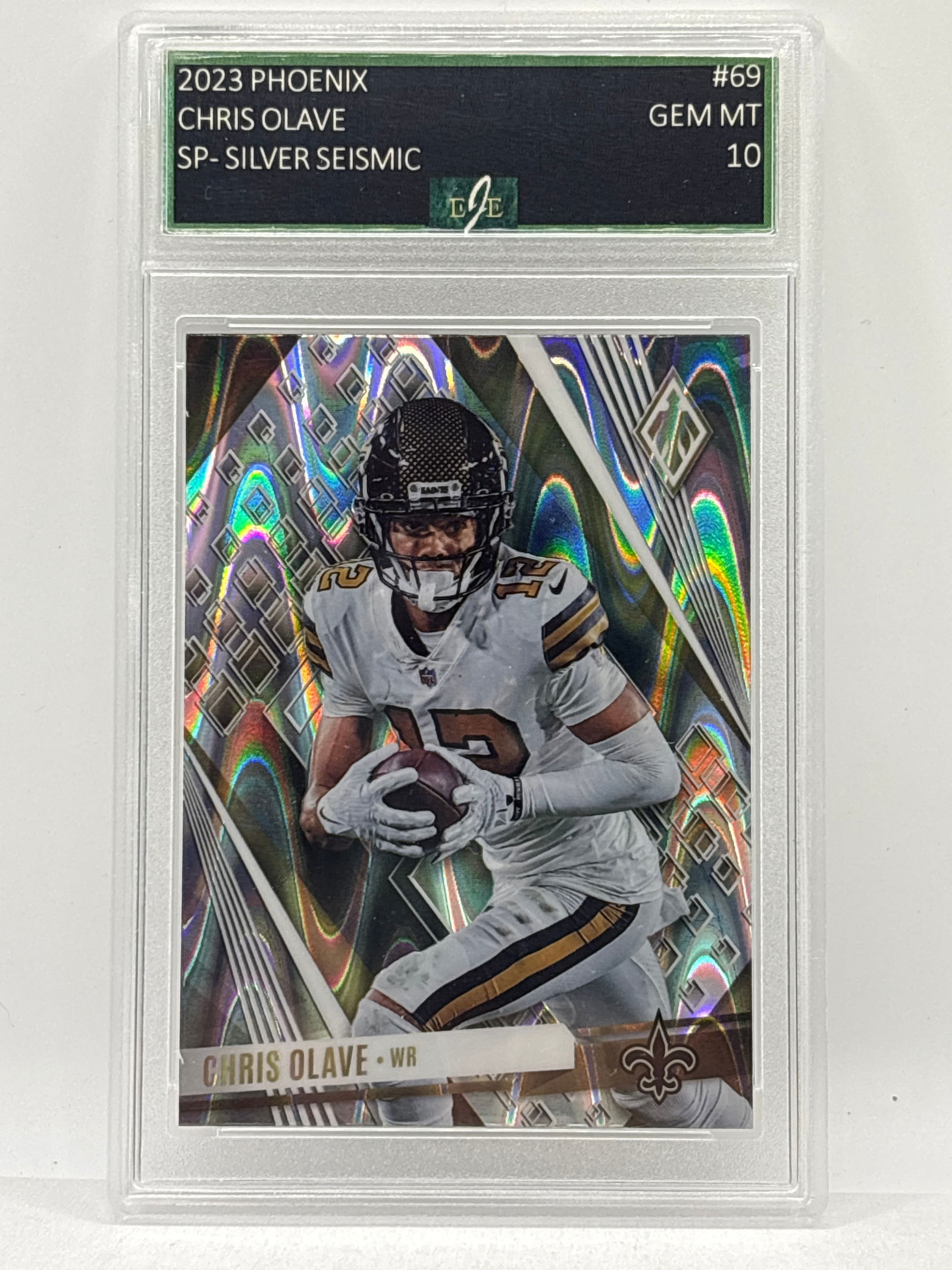 2023 PANINI PHOENIX CHRIS OLAVE SP SILVER SEISMIC GRADED GEM MINT 10: THE HOBBY BOX