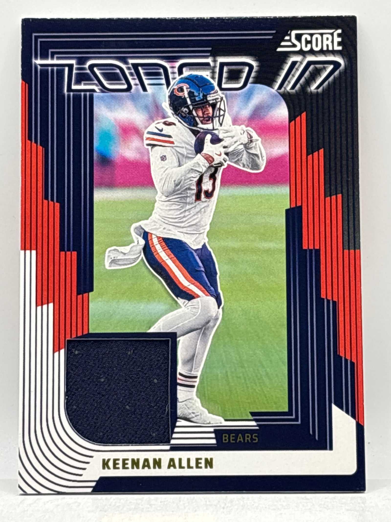 2025 PANINI SCORE KEENAN ALLEN ZONED IN MEMORABILIA PATCH: THE HOBBY BOX