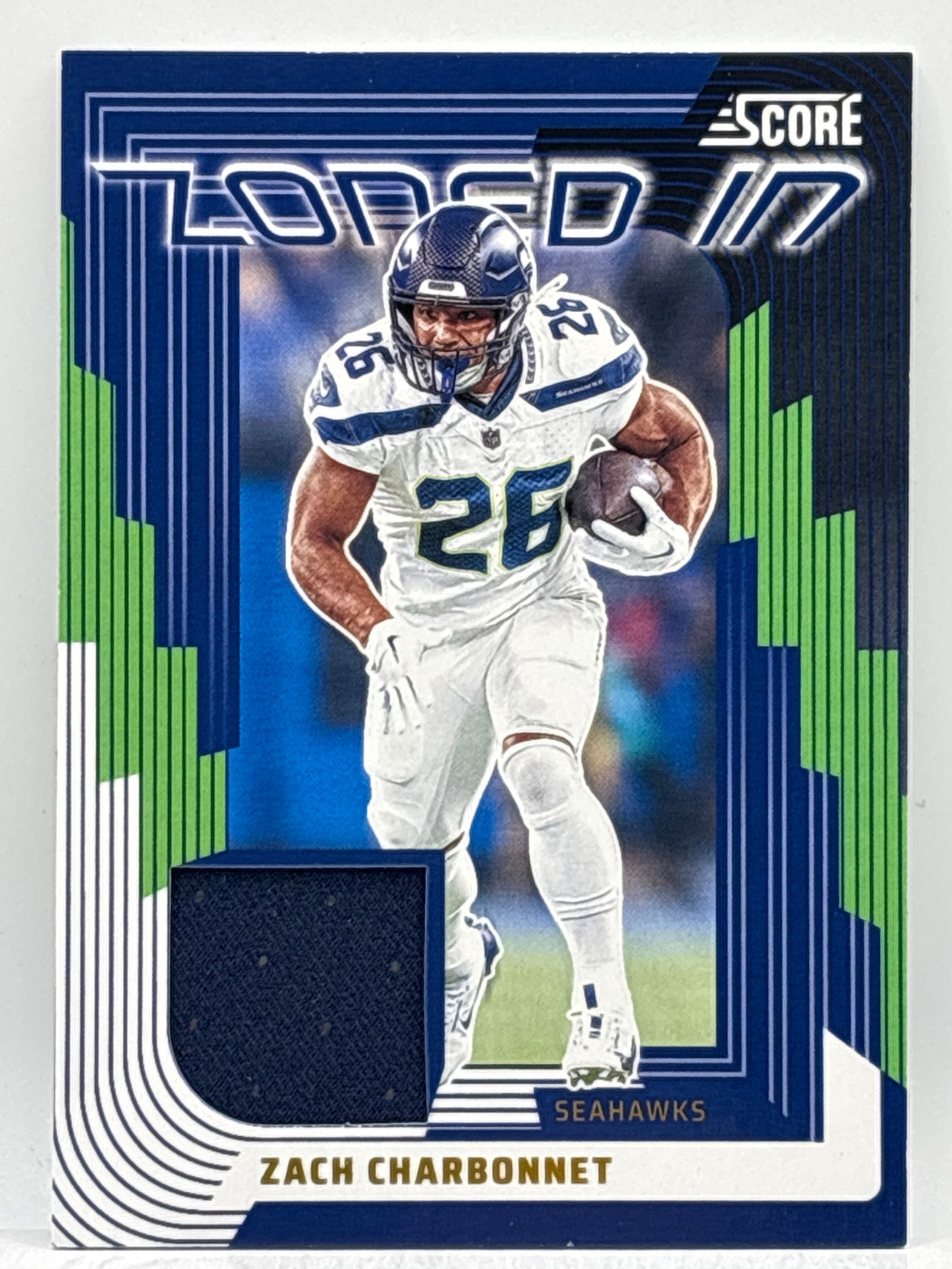 2025 PANINI SCORE ZACH CHARBONNET ZONED IN MEMORABILIA PATCH: THE HOBBY BOX