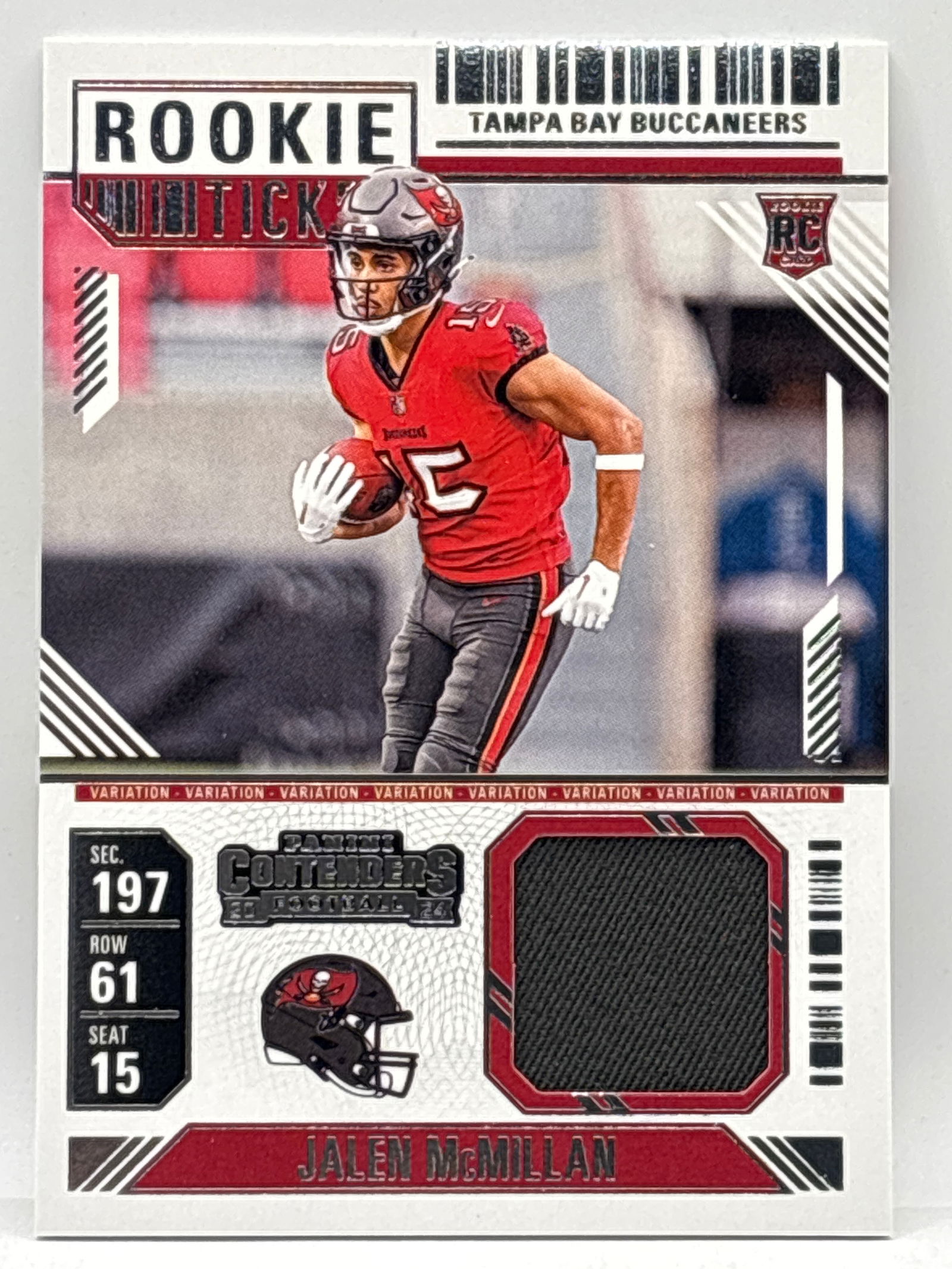 2025 PANINI CONTENDERS JALEN MCMILLAN ROOKIE TICKET ROOKIE PATCH: THE HOBBY BOX