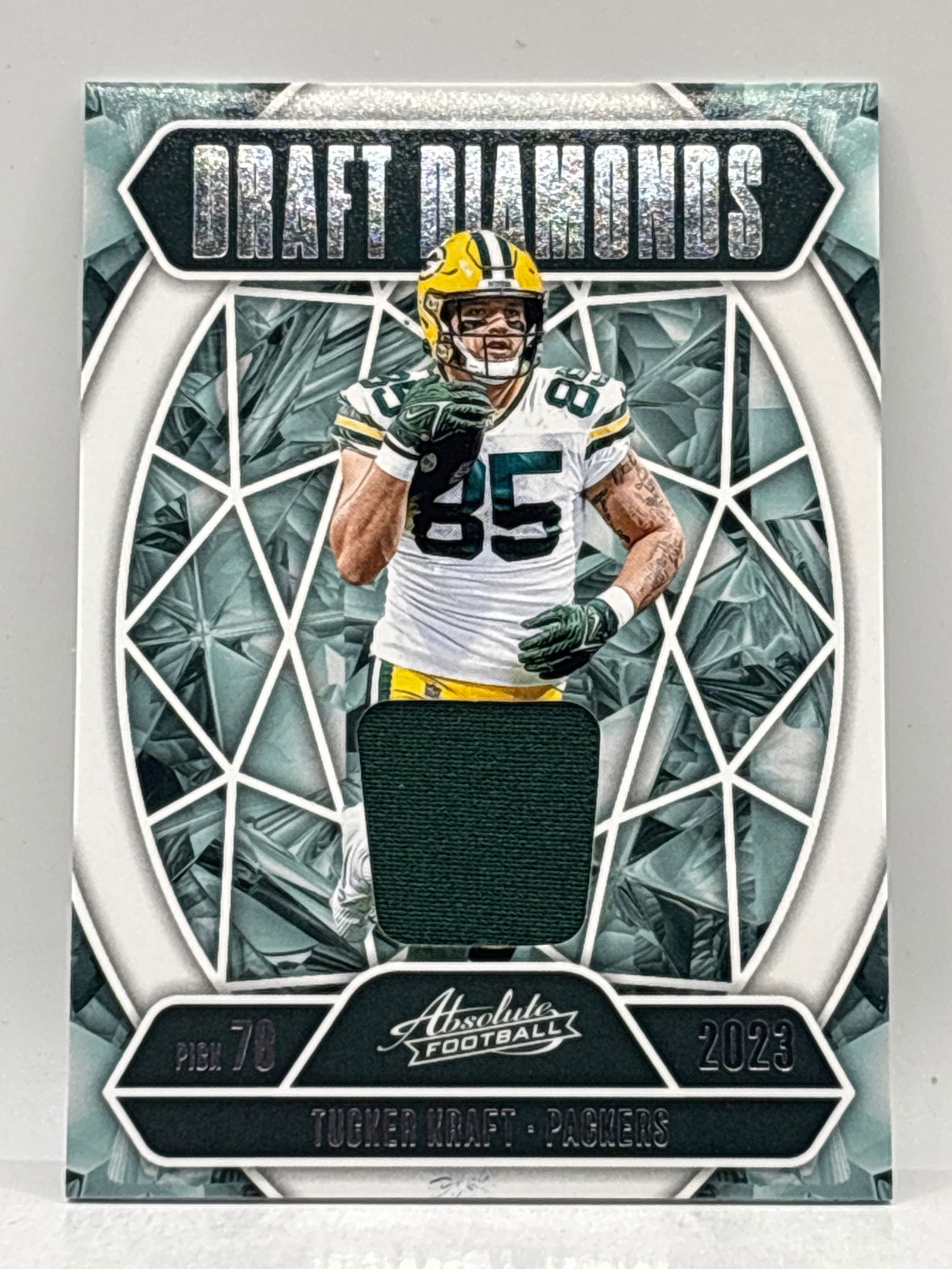 2025 PANINI ABSOLUTE TUCKER KRAFT DRAFT DIAMONDS MEMORABILIA PATCH: THE HOBBY BOX