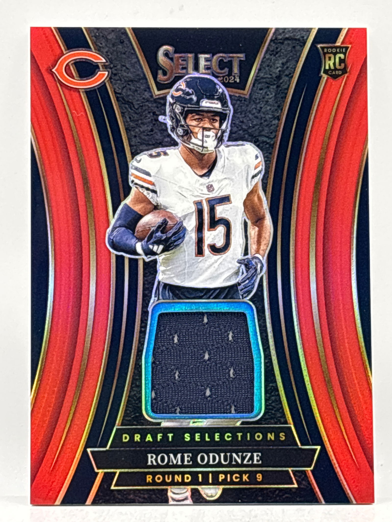 2024 PANINI SELECT ROME ODUNZE DRAFT SELECTIONS PRIZM HOLO ROOKIE PATCH: THE HOBBY BOX