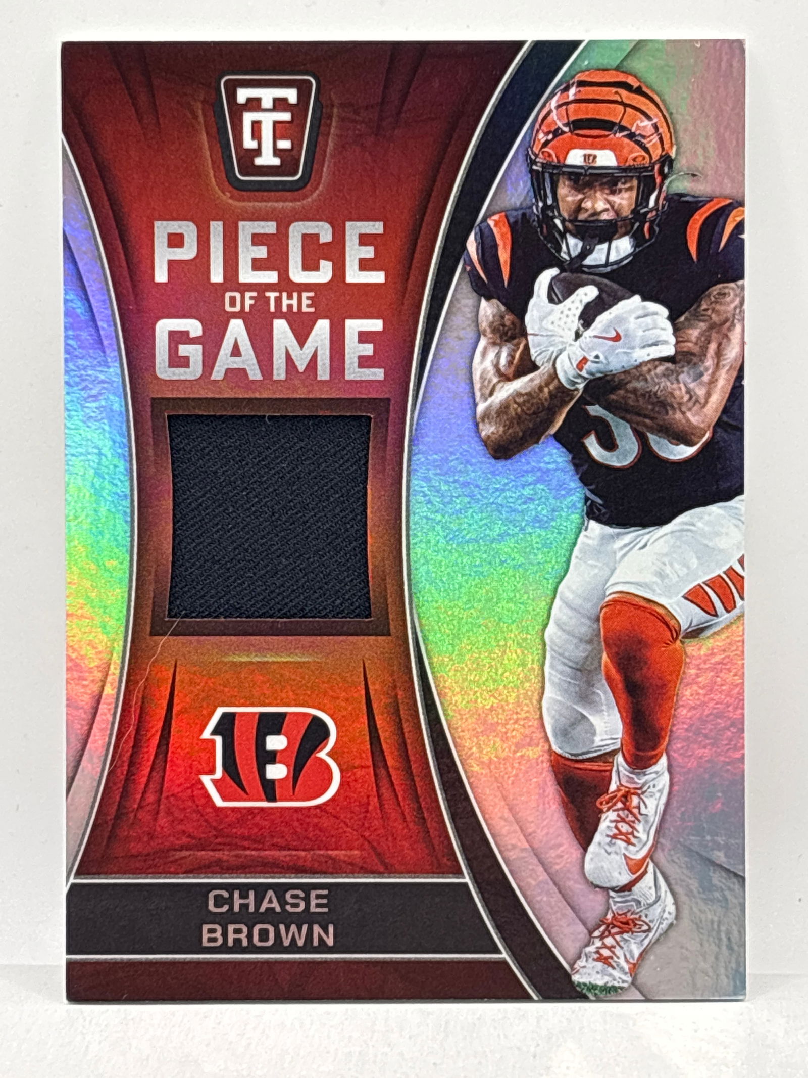 2024 PANINI TOTALLY CERTIFIED CHASE BROWN PIECE OF THE GAME MEMORABILIA PATCH: THE HOBBY BOX