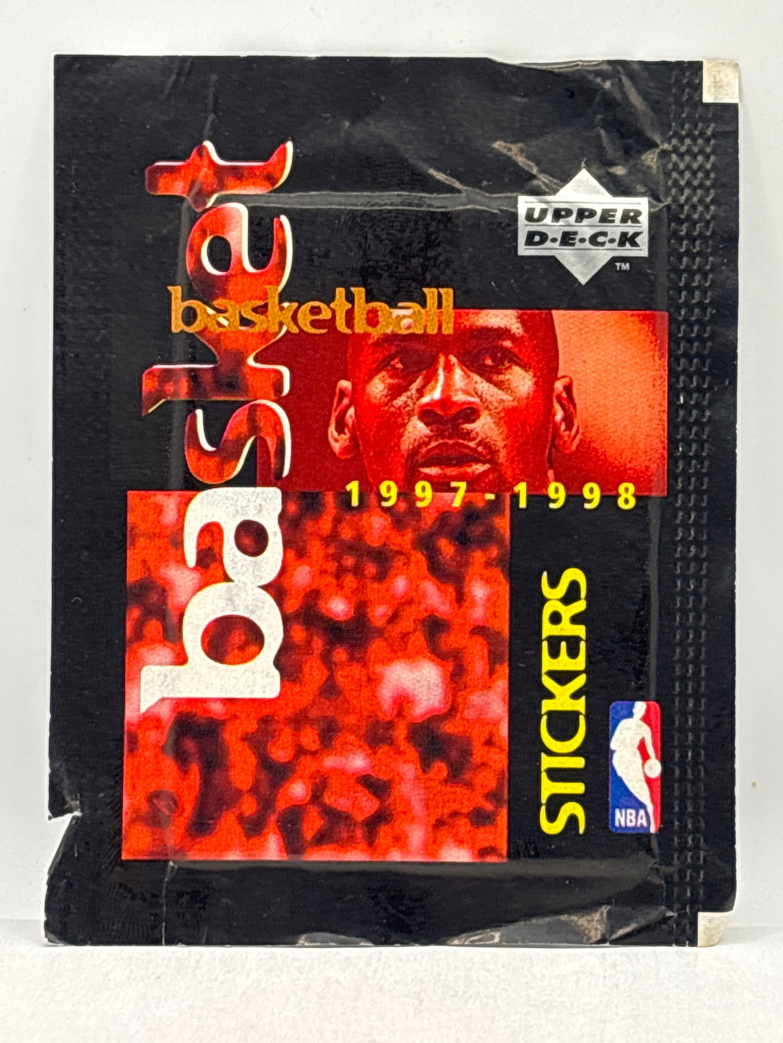 1997-98 UPPER DECK NBA BASKETBALL STICKER PACK: THE HOBBY BOX
