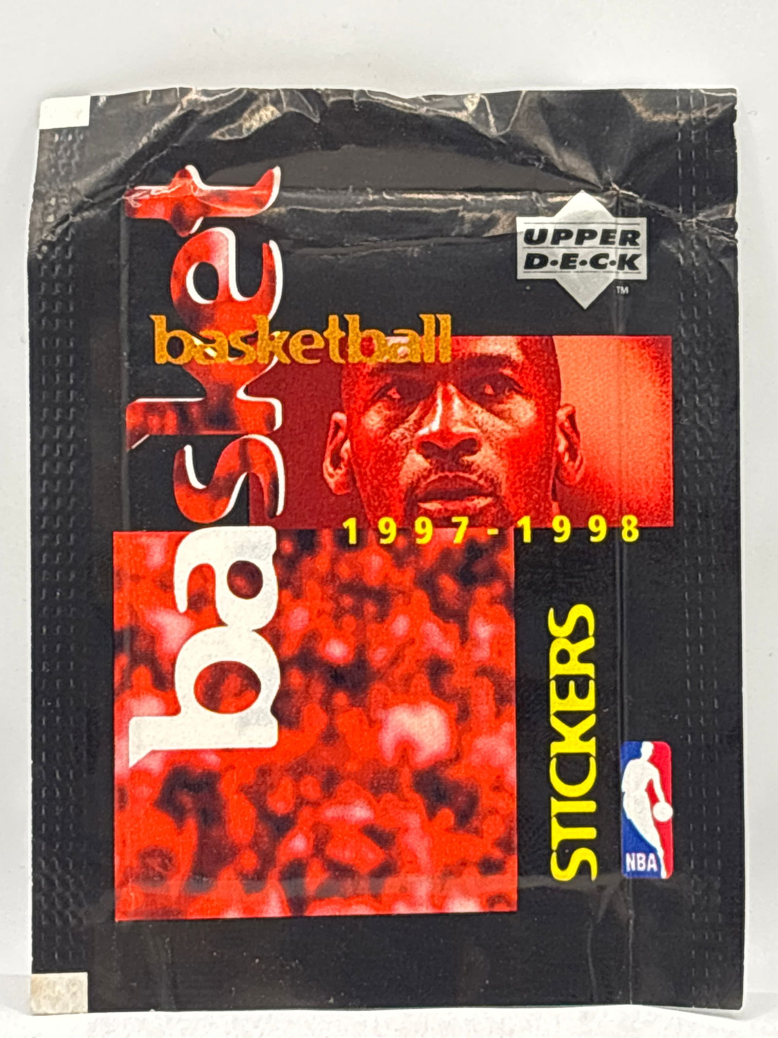 1997-98 UPPER DECK NBA BASKETBALL STICKER PACK: THE HOBBY BOX