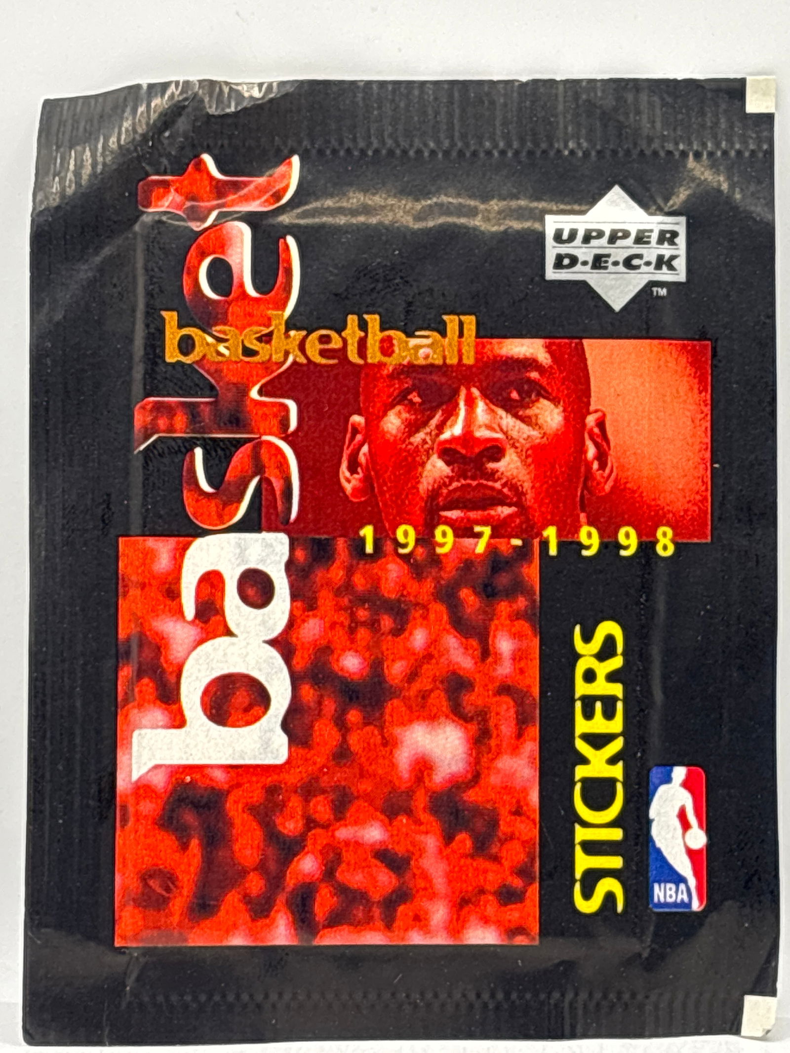 1997-98 UPPER DECK NBA BASKETBALL STICKER PACK: THE HOBBY BOX